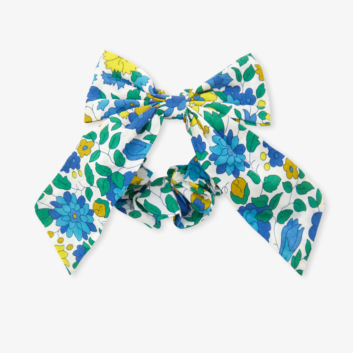 Girl scrunchie in Liberty fabric - jaune/multico