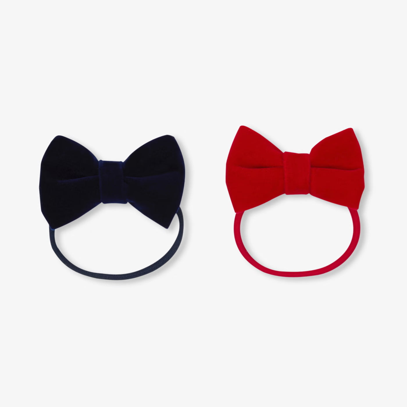 Girls duo of elastic bands - marine/rouge