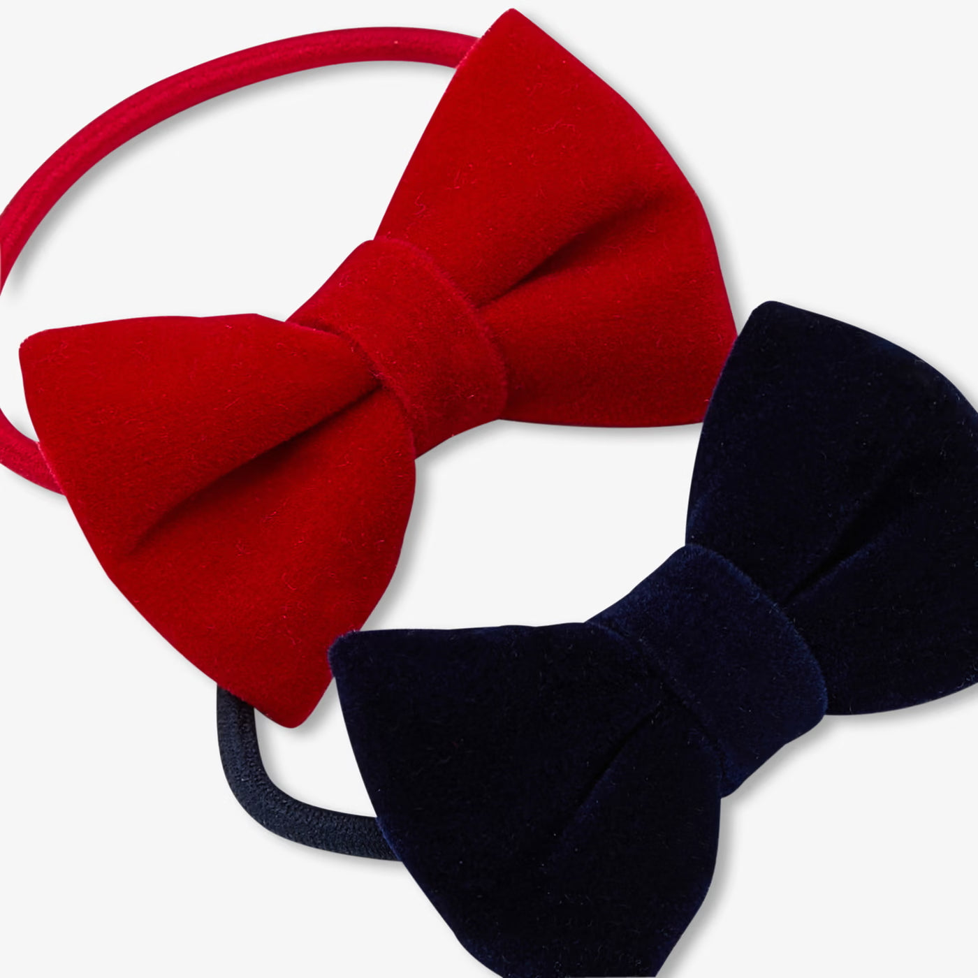 Girls duo of elastic bands - marine/rouge
