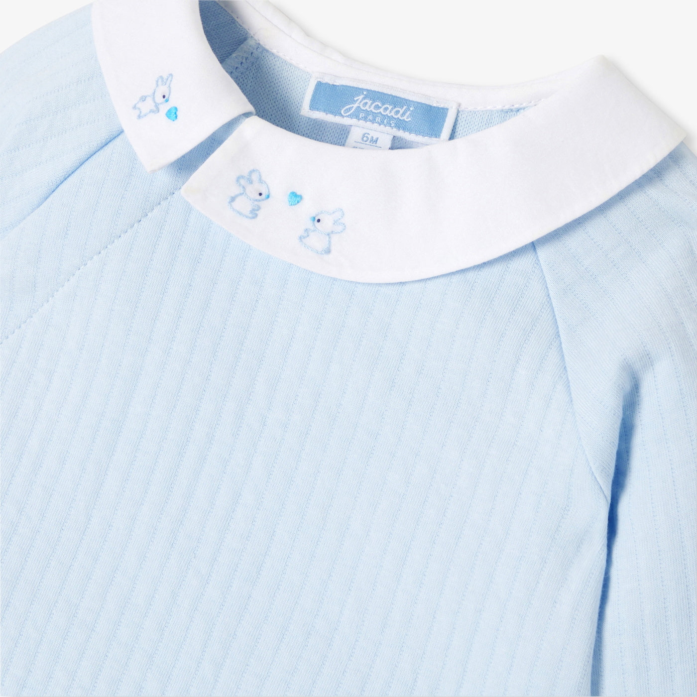 Baby boy comfort set in double-sided jersey - bleu pale