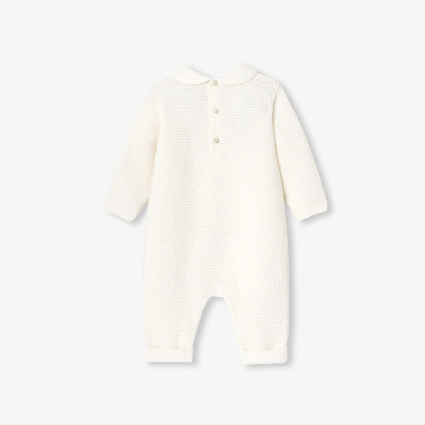 My first Jacadi baby jumpsuit - blanc doux jacadi