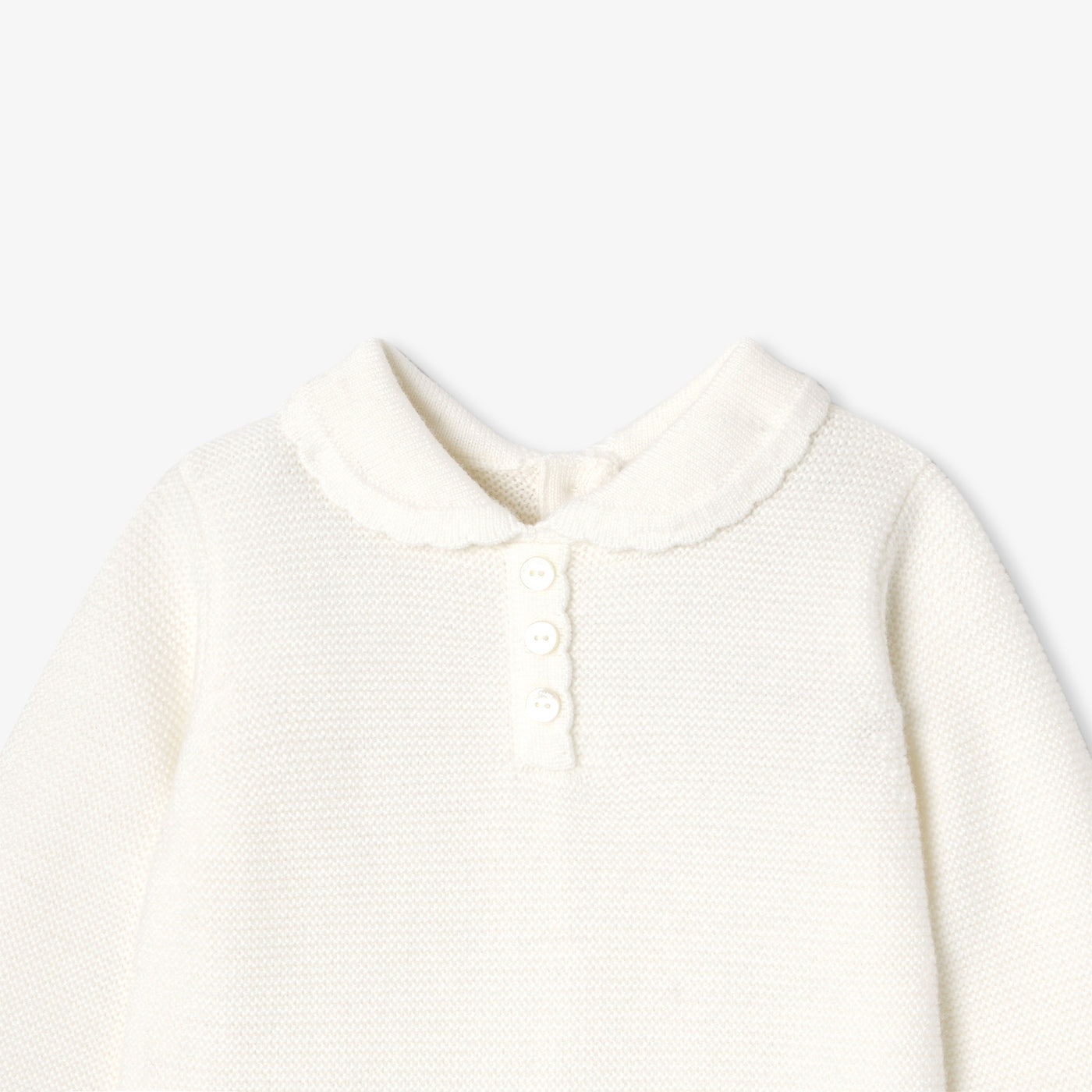 My first Jacadi baby jumpsuit - blanc doux jacadi