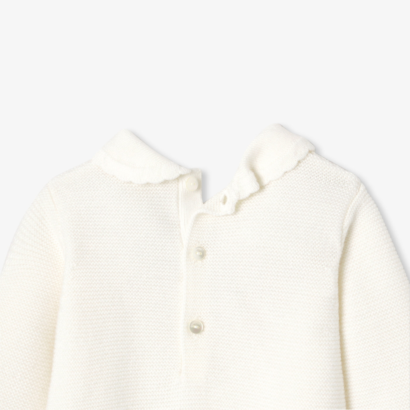 My first Jacadi baby jumpsuit - blanc doux jacadi