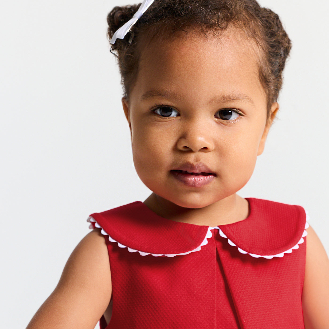 Baby girl sleeveless dress in cotton piqué - rouge jacadi