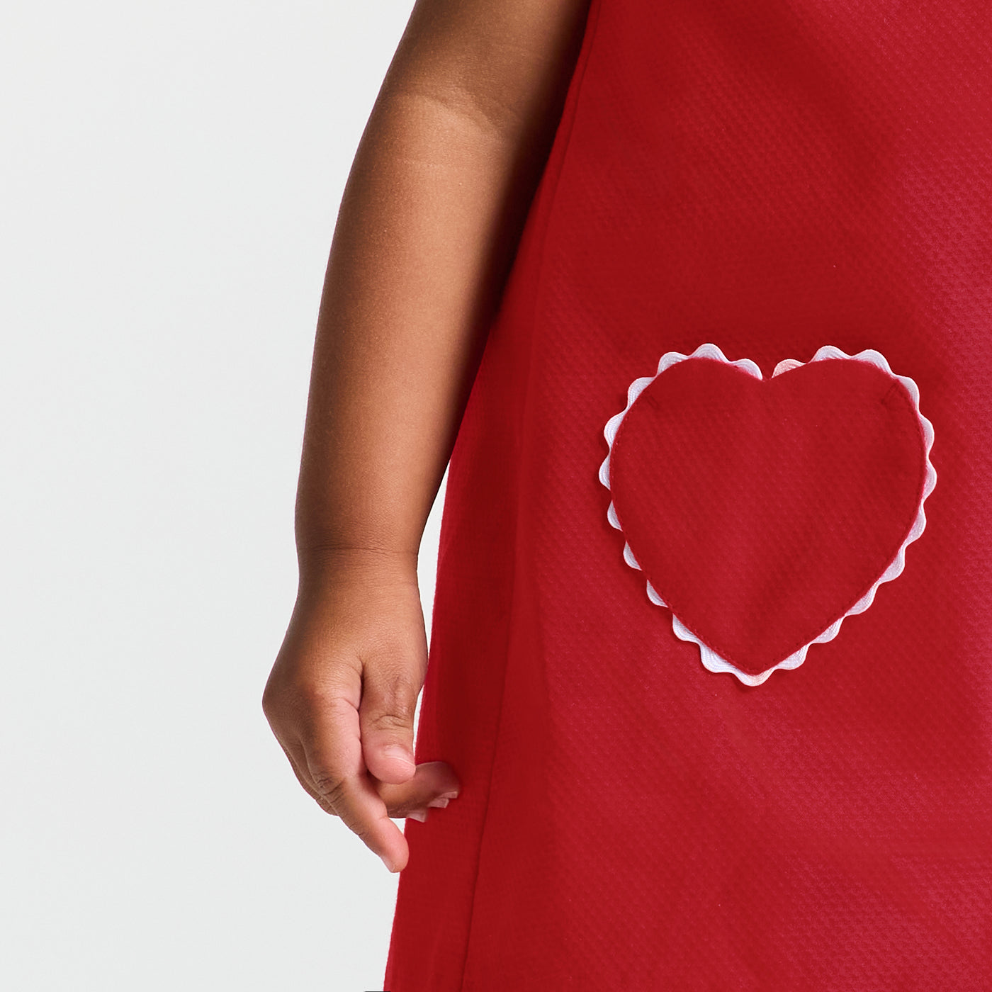 Baby girl sleeveless dress in cotton piqué - rouge jacadi