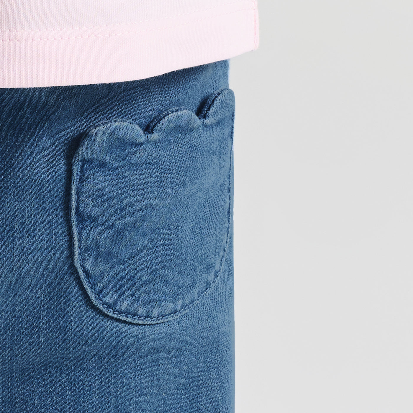 Baby girl comfort jeans - denim clair