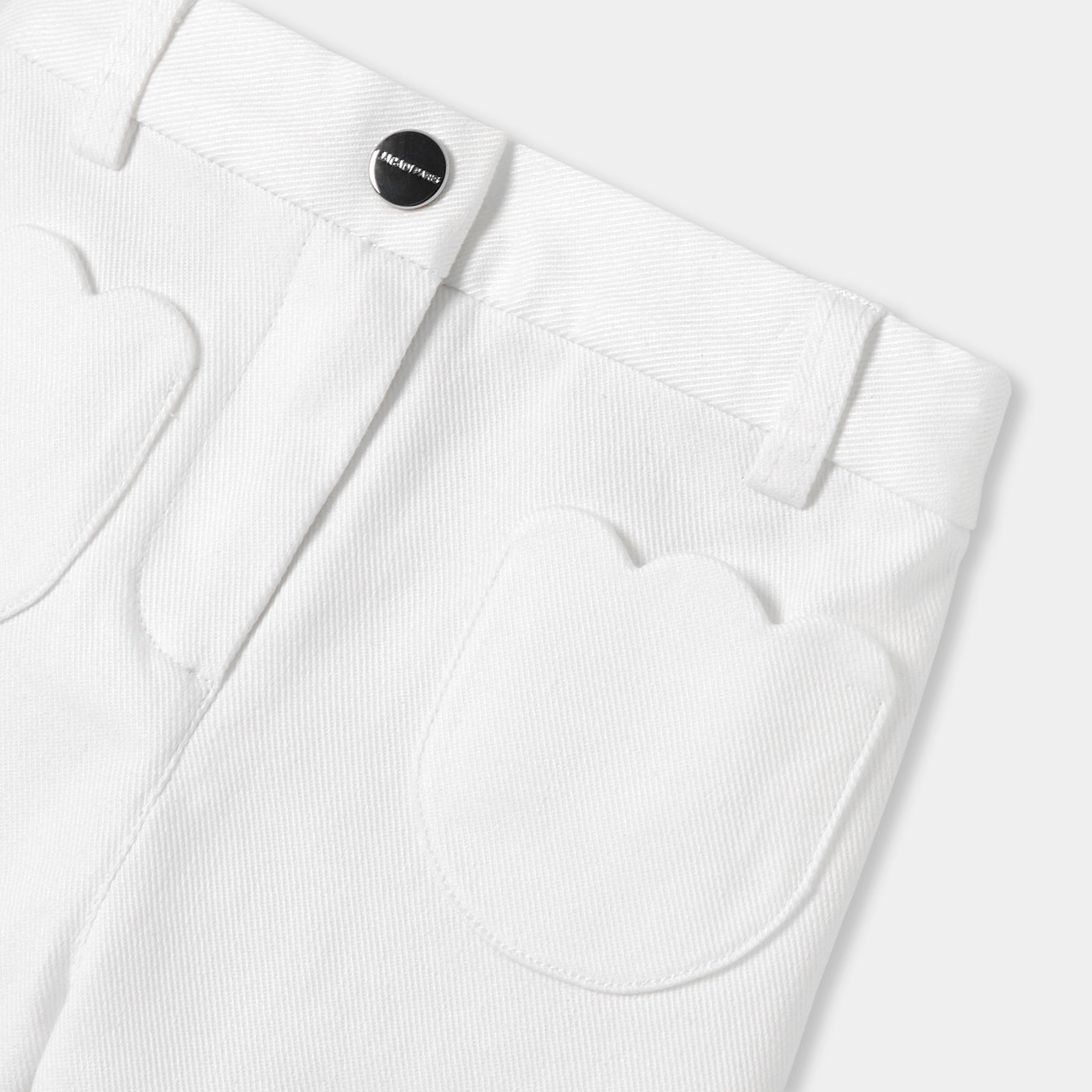Baby girl trousers in cotton twill - blanc jacadi