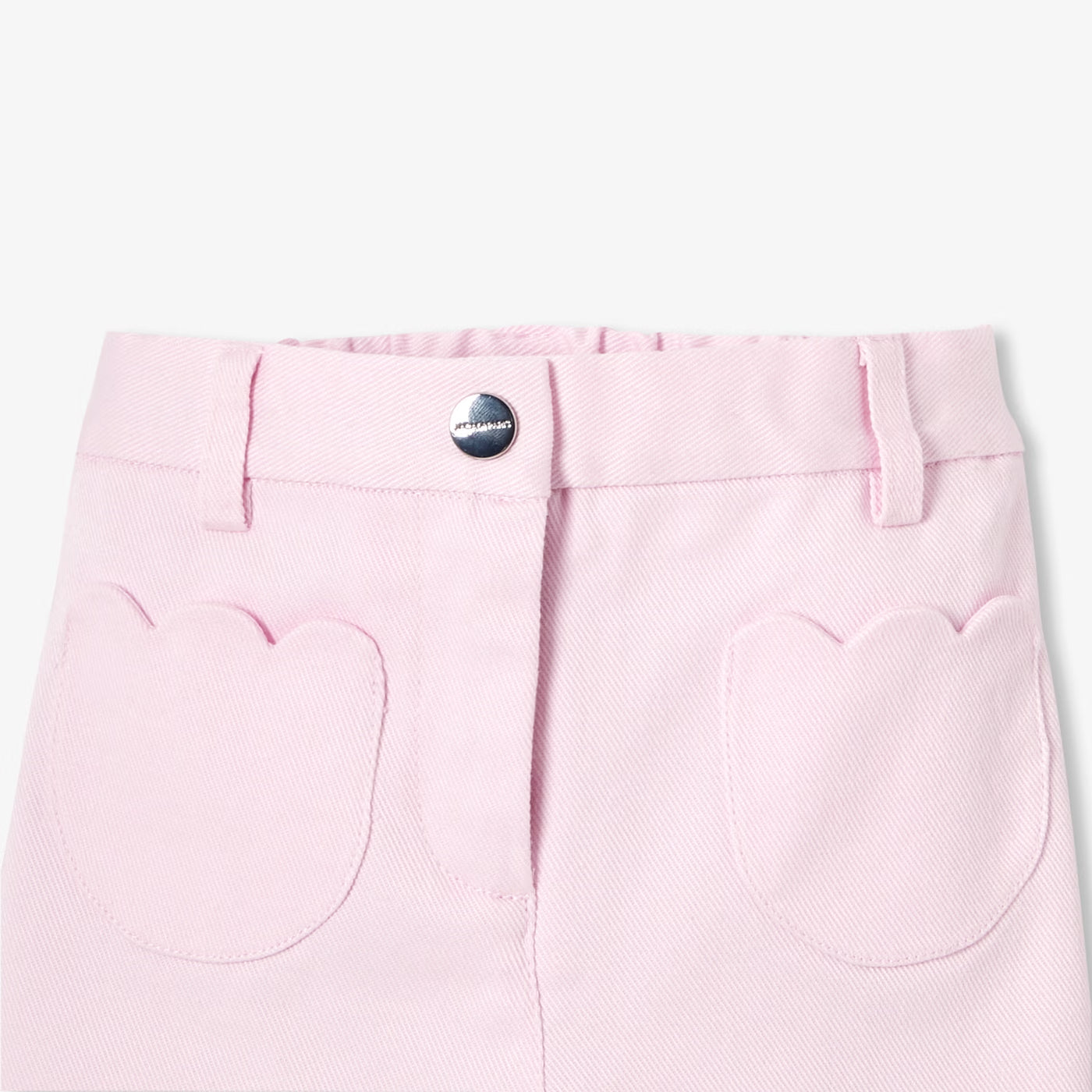 Baby girl trousers in cotton twill - rose pale jacadi