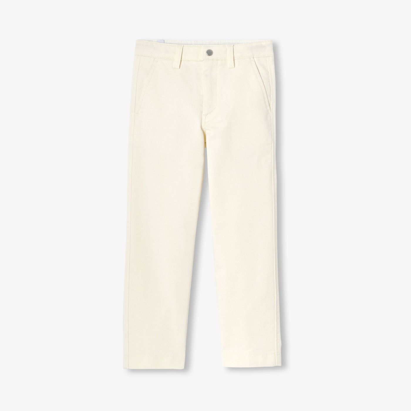 Boy twill chino pants - ecru