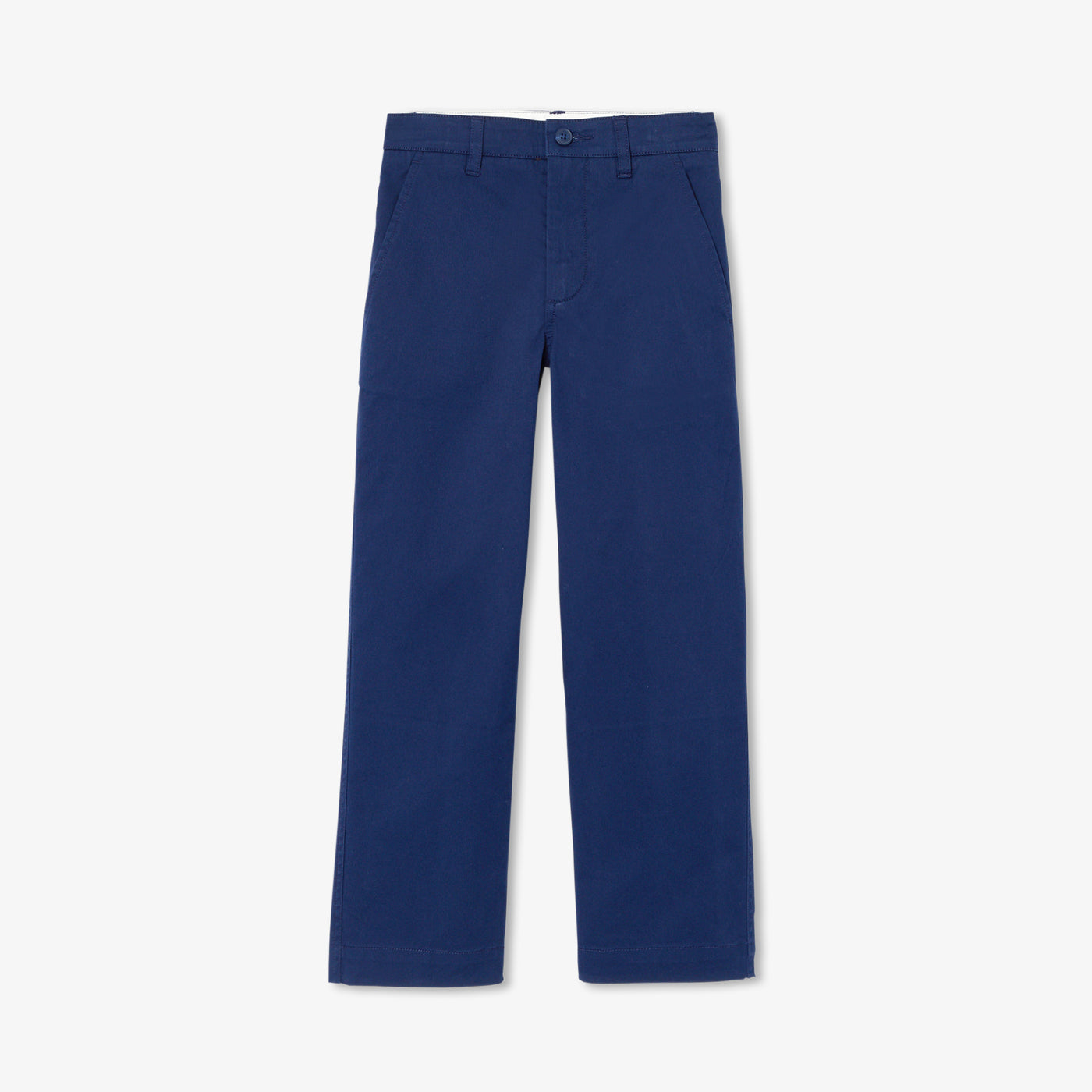 Lightweight twill chino pants for boys - bleu cobalt
