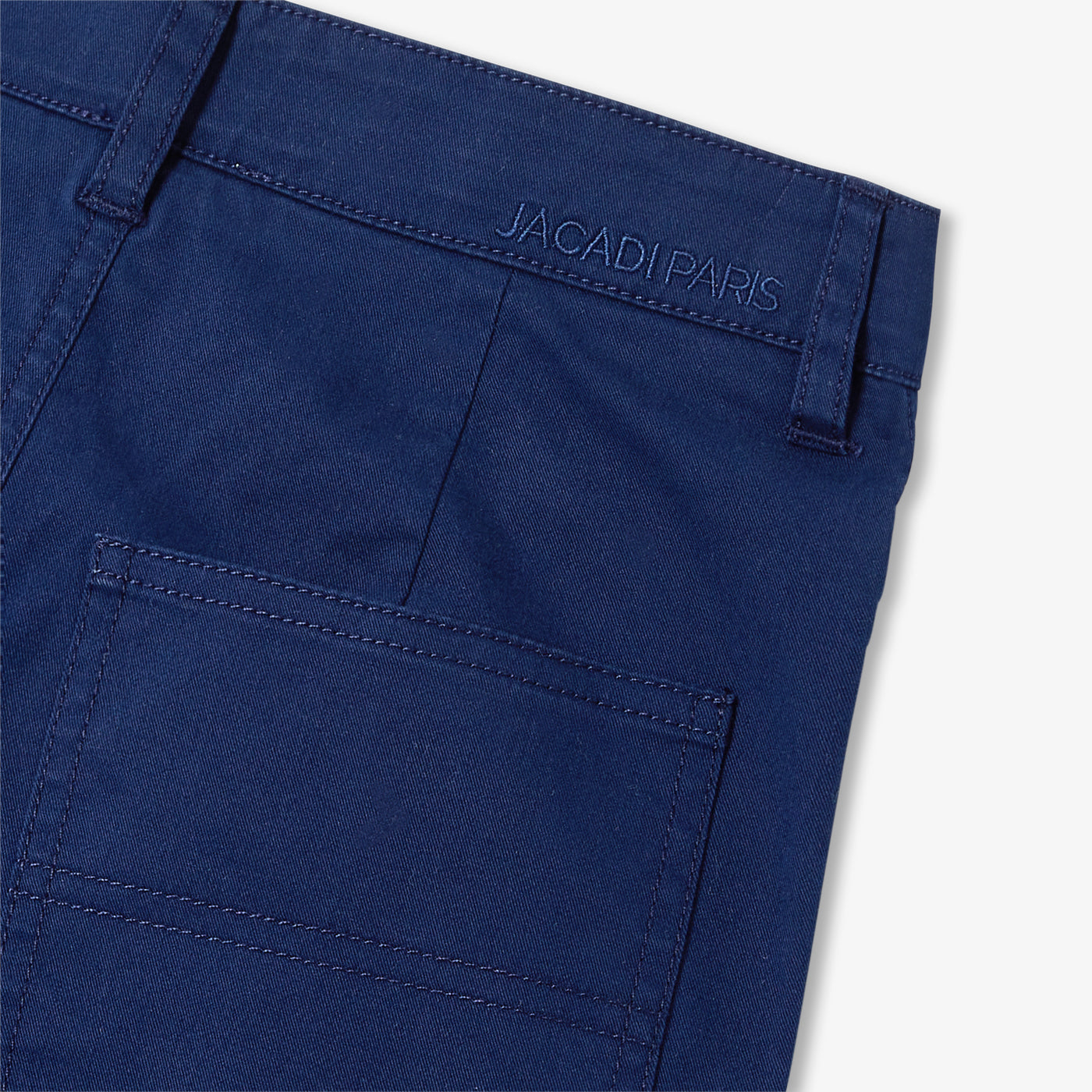 Lightweight twill chino pants for boys - bleu cobalt