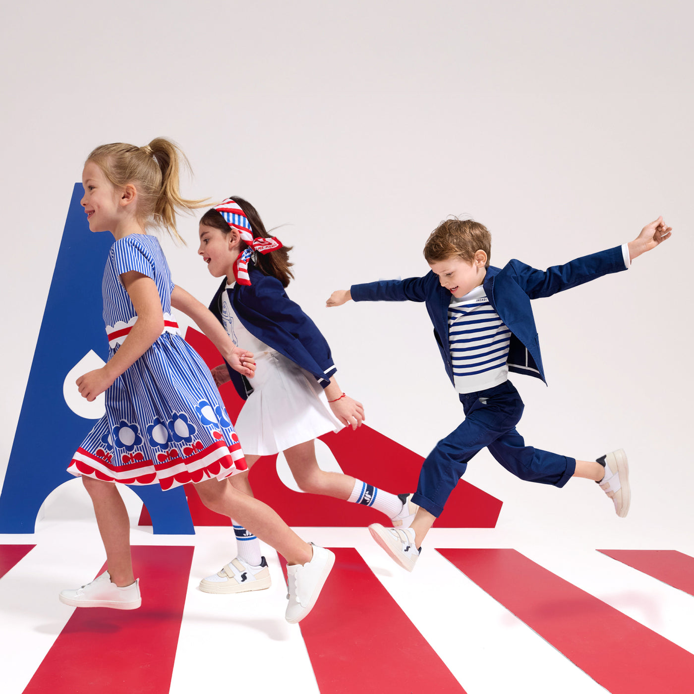 Lightweight twill chino pants for boys - bleu cobalt