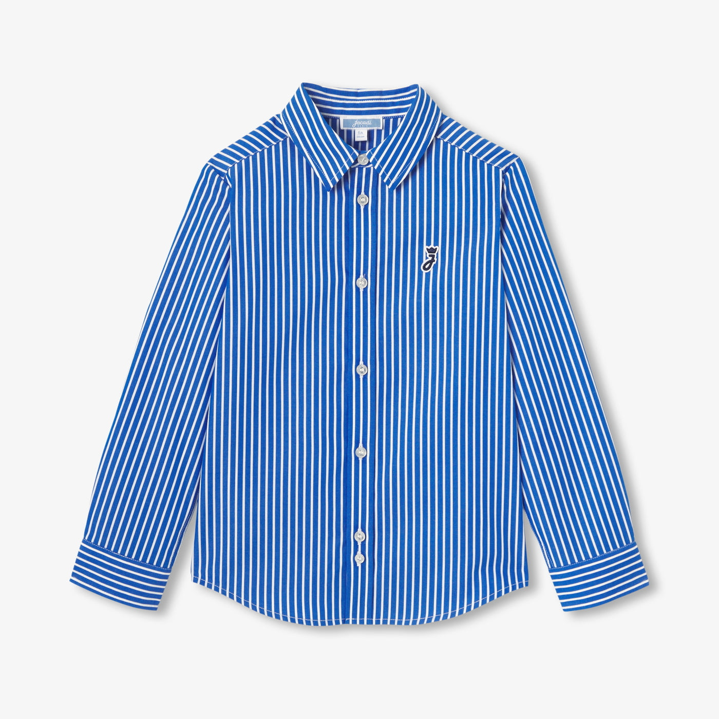 Children's striped poplin shirt - bleu/blanc