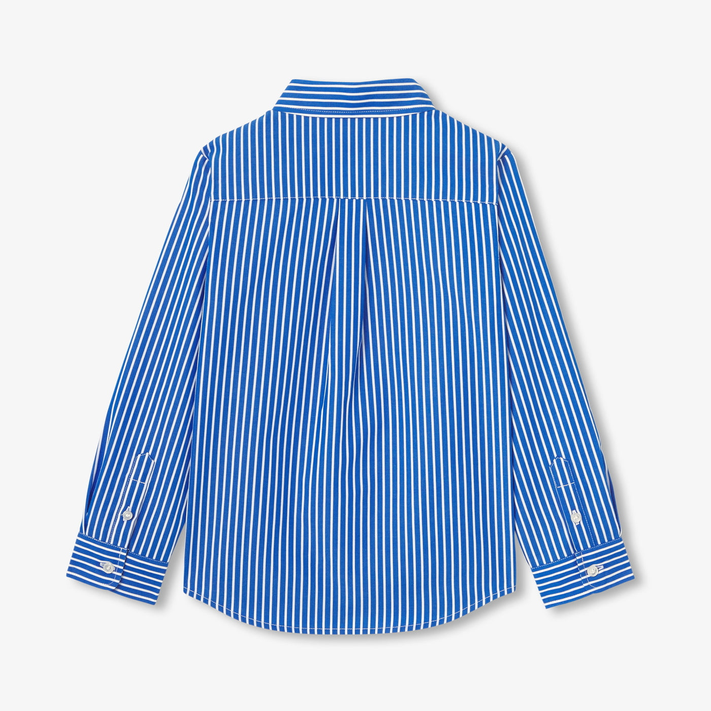 Children's striped poplin shirt - bleu/blanc