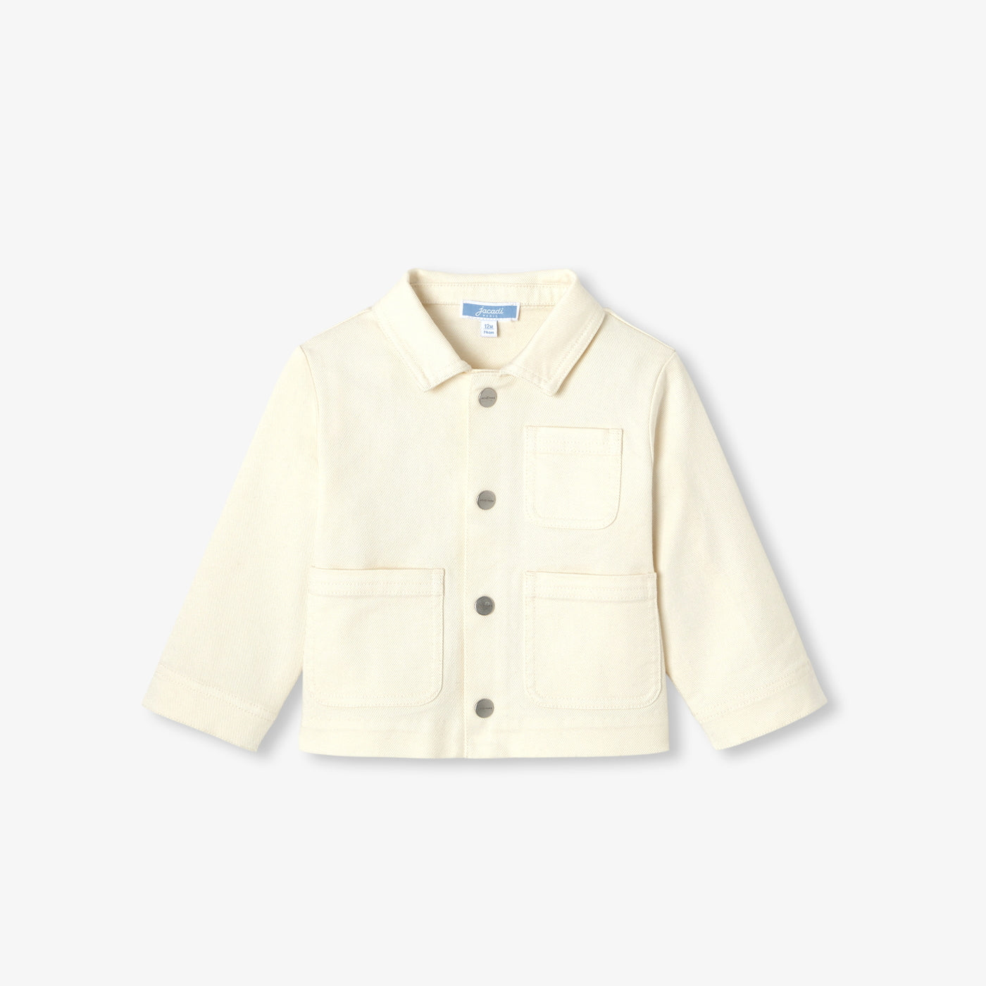 Baby cotton workwear jacket - ecru