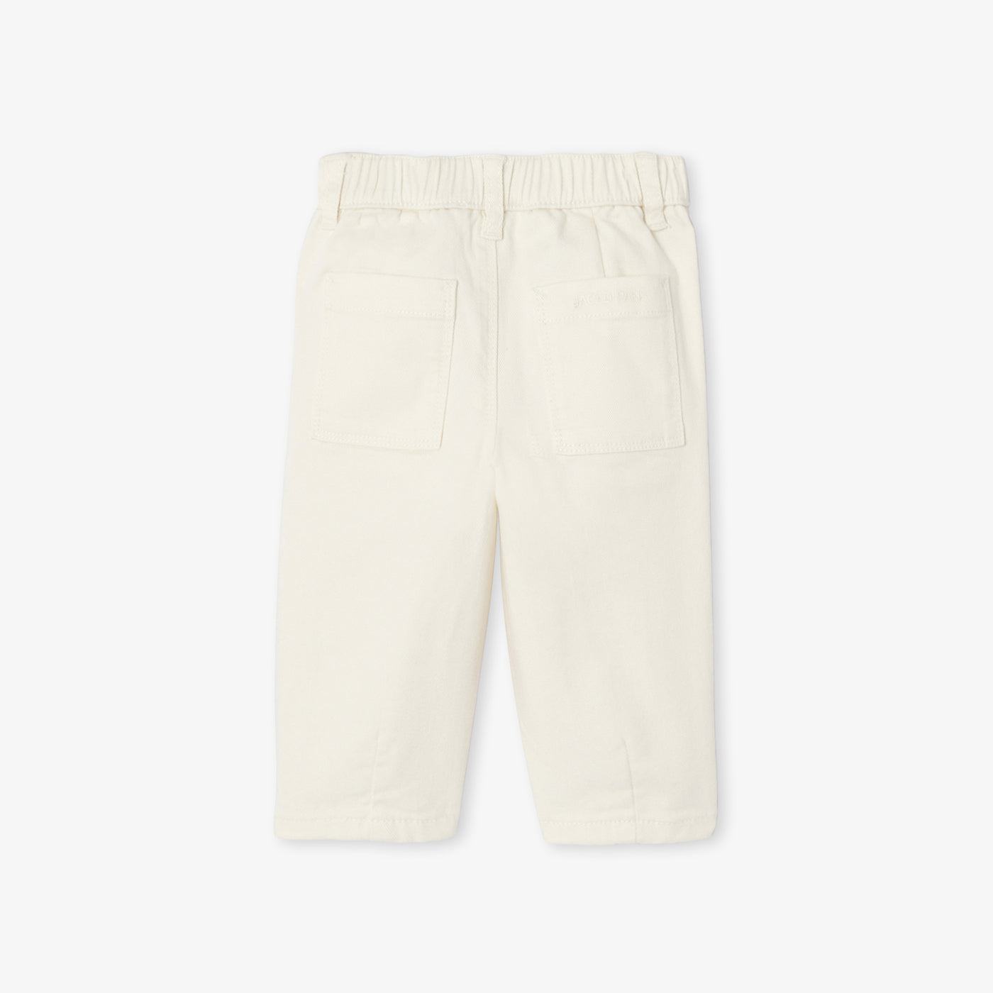 Baby boy twill trousers - ecru
