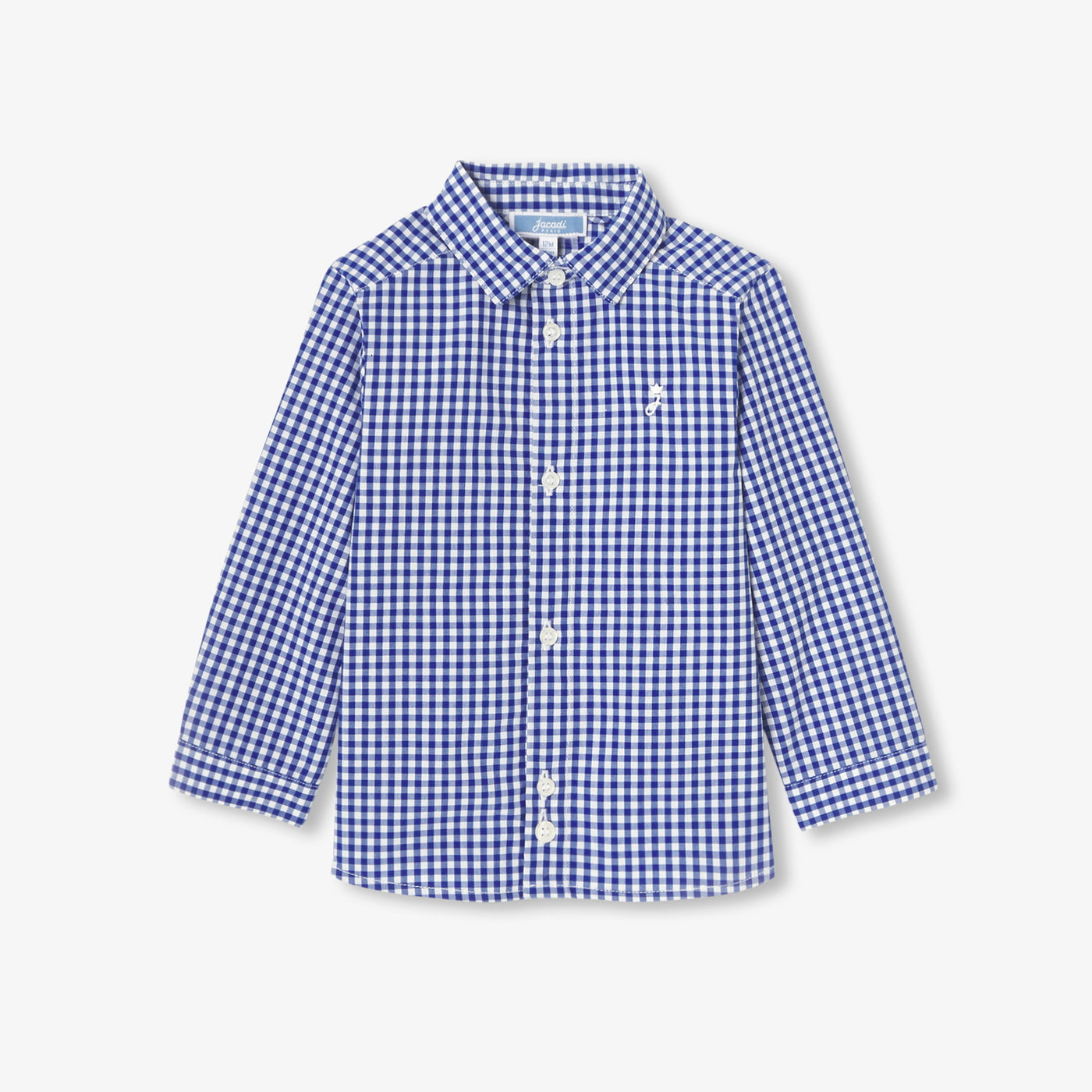 Baby boy gingham shirt - blanc/bleu