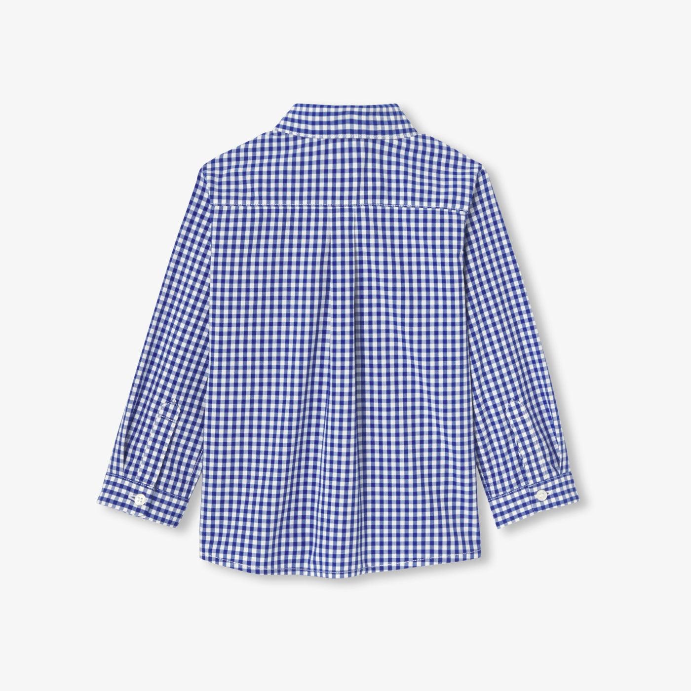 Baby boy gingham shirt - blanc/bleu