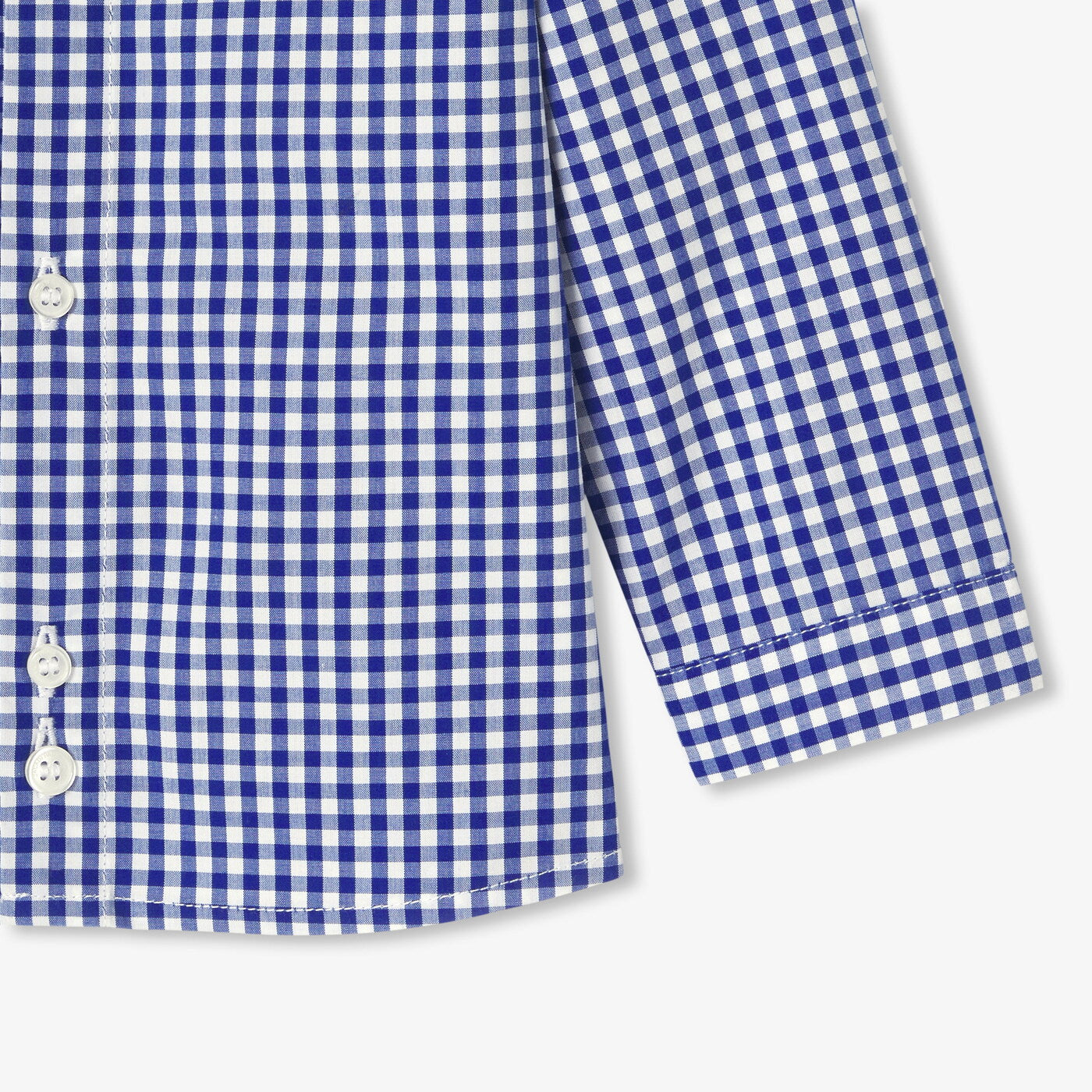 Baby boy gingham shirt - blanc/bleu