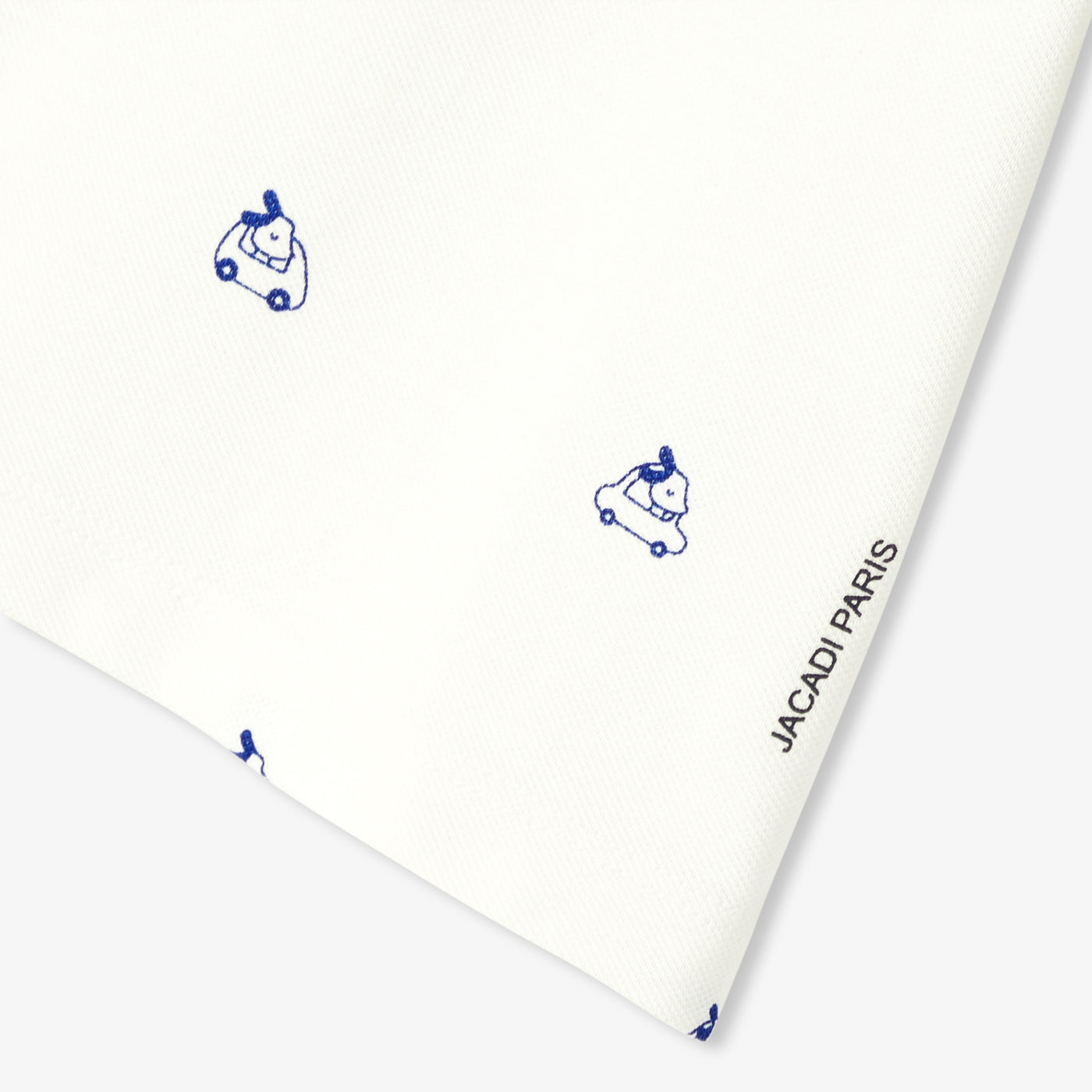 Baby boy polo shirt in printed cotton piqué - blanc doux jacadi