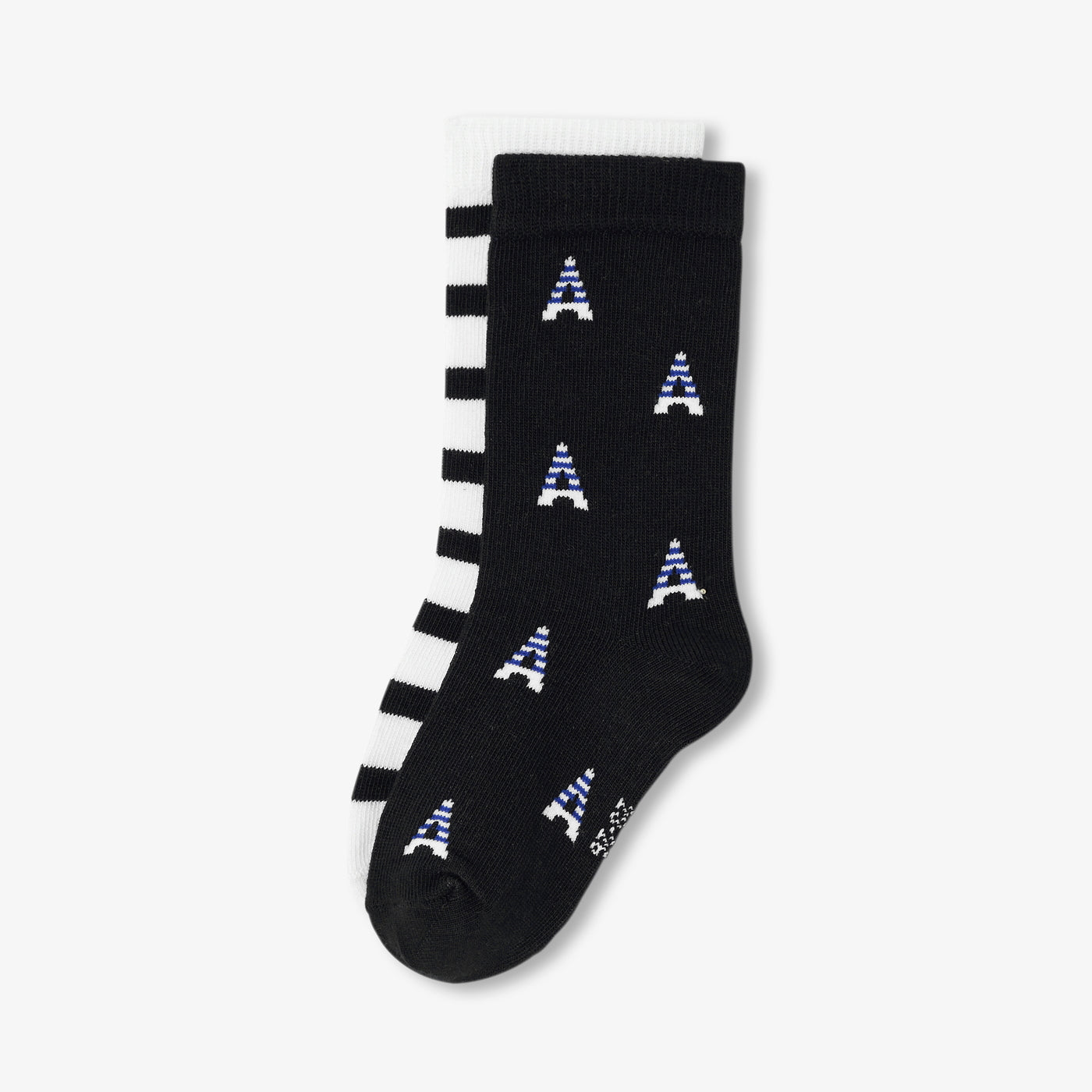 Pair of boys' socks - marine/blanc