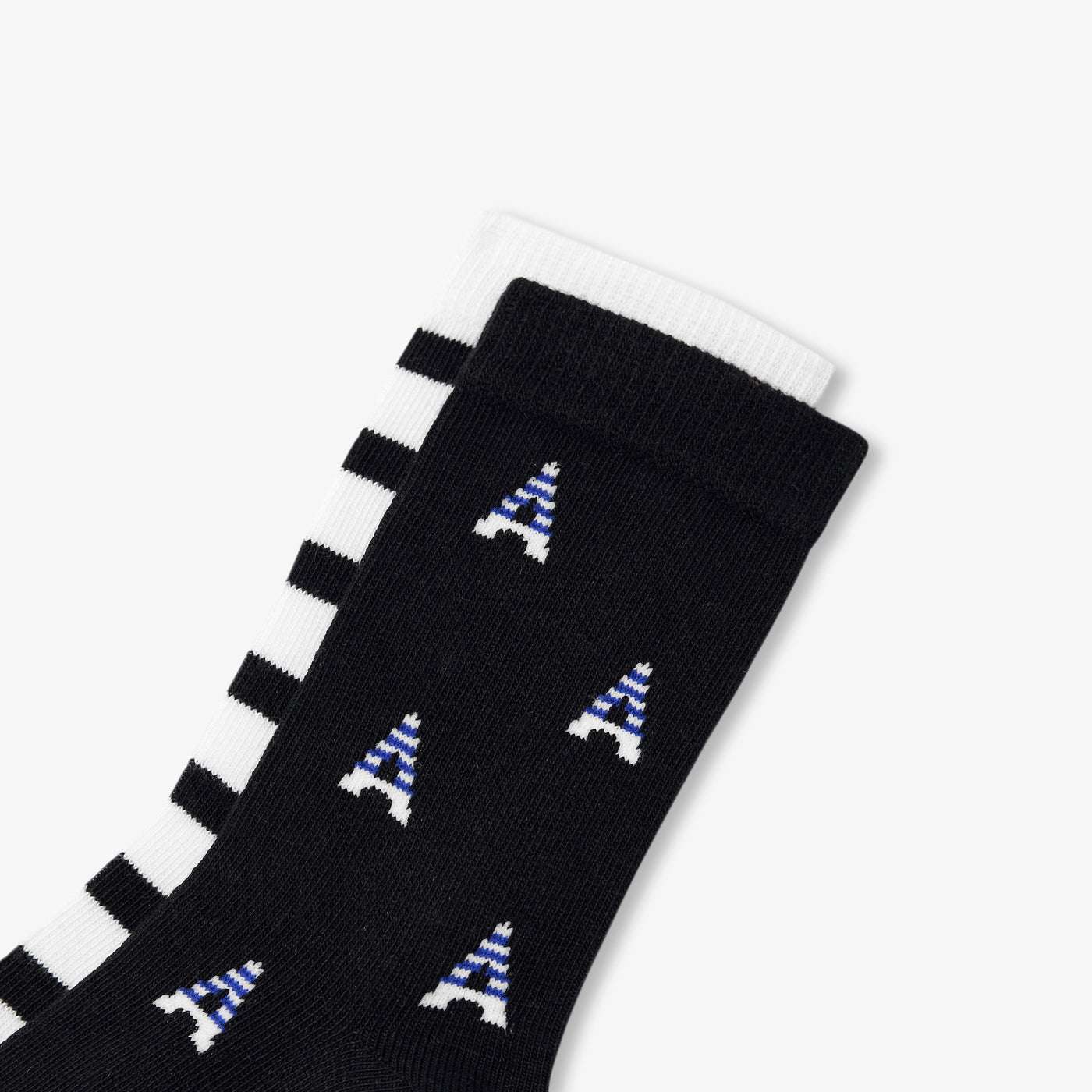 Pair of boys' socks - marine/blanc