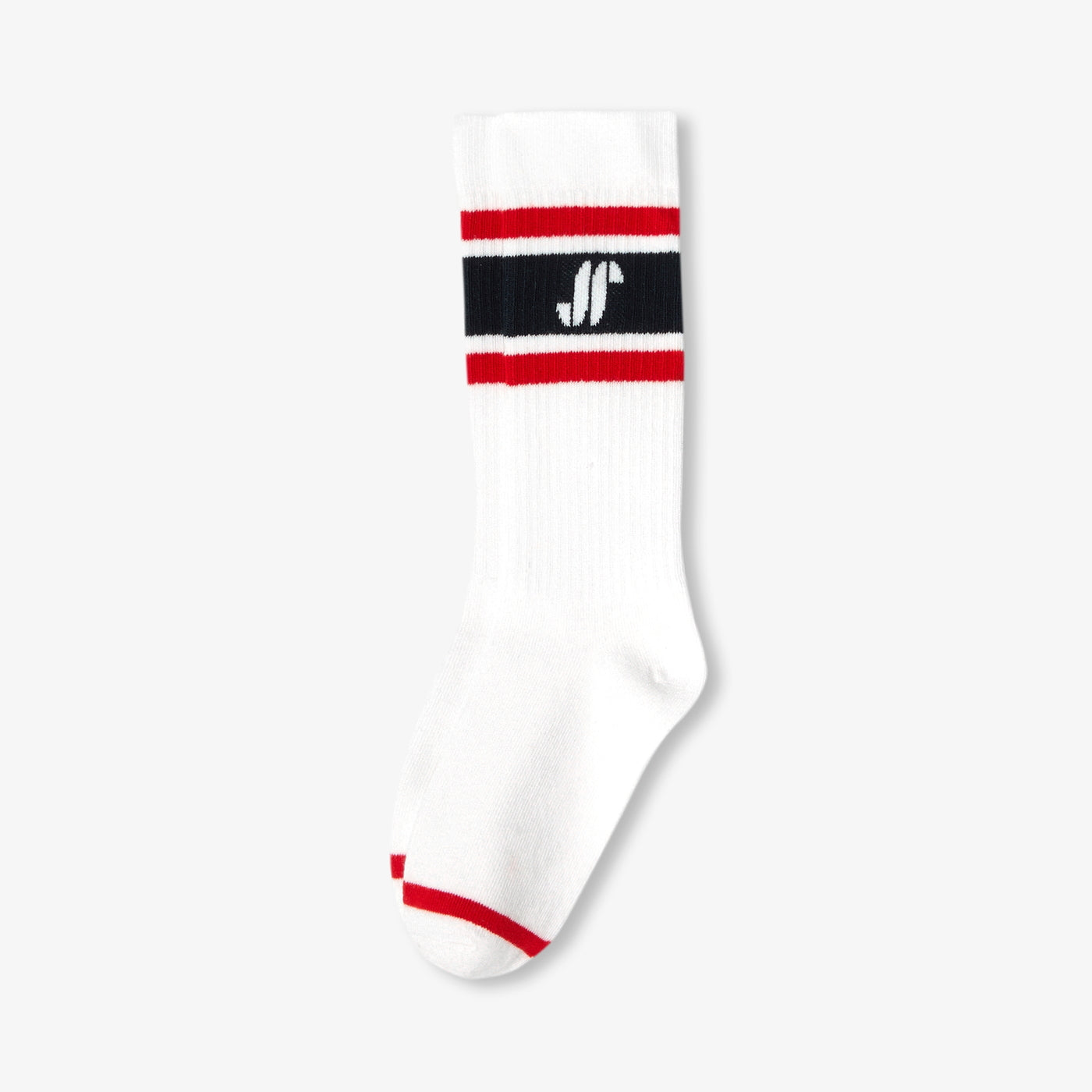 Child sports socks - blanc/rouge