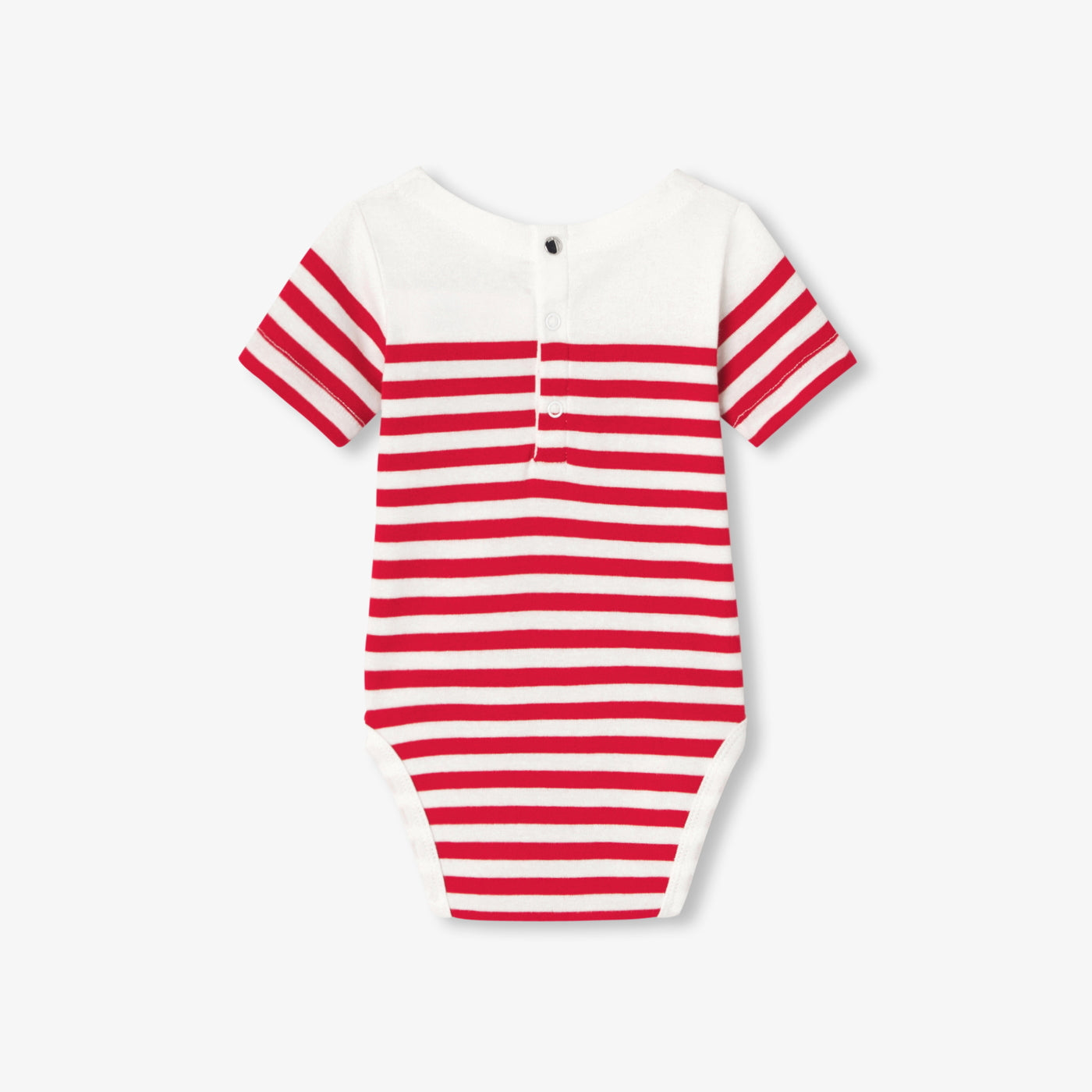 Baby boy sailor bodysuit - blanc/rouge