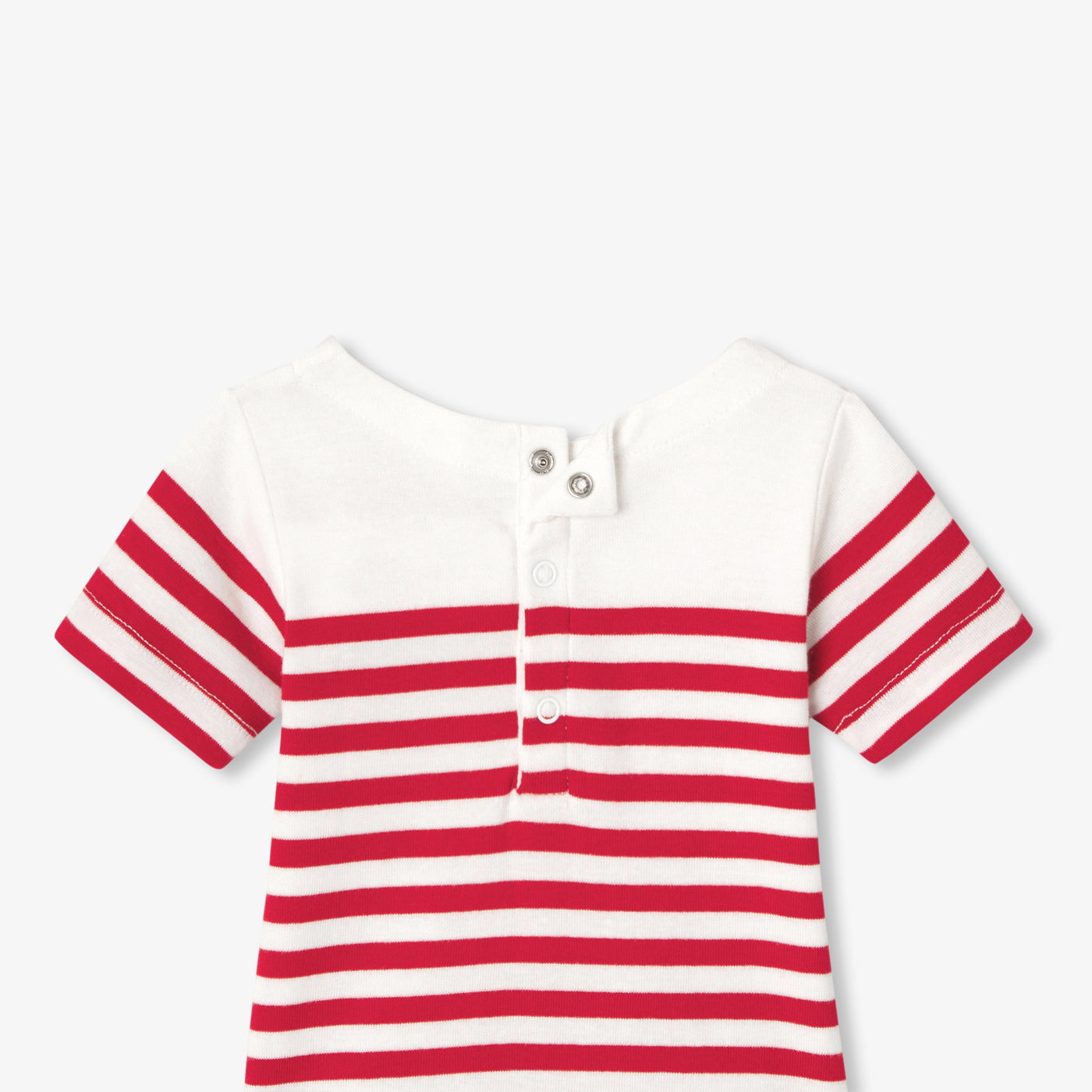 Baby boy sailor bodysuit - blanc/rouge