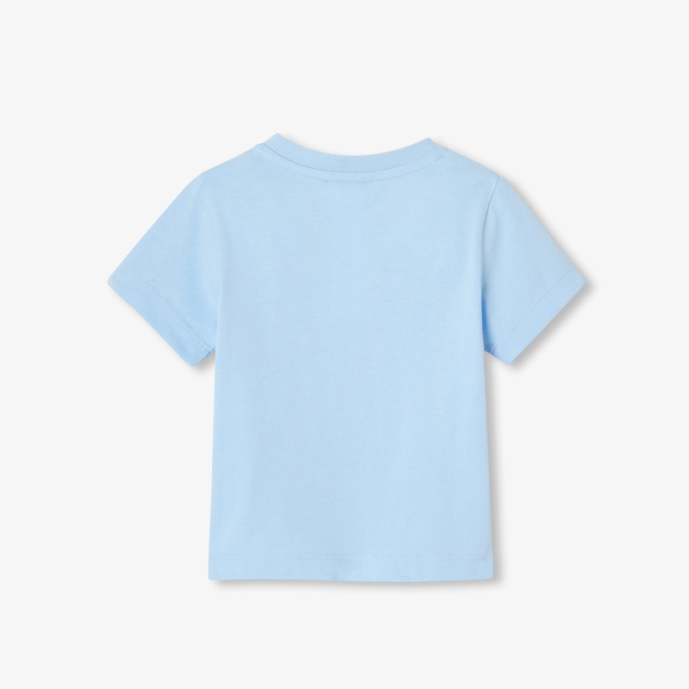 Baby boy short-sleeved cotton T-shirt - bleu clair jacadi