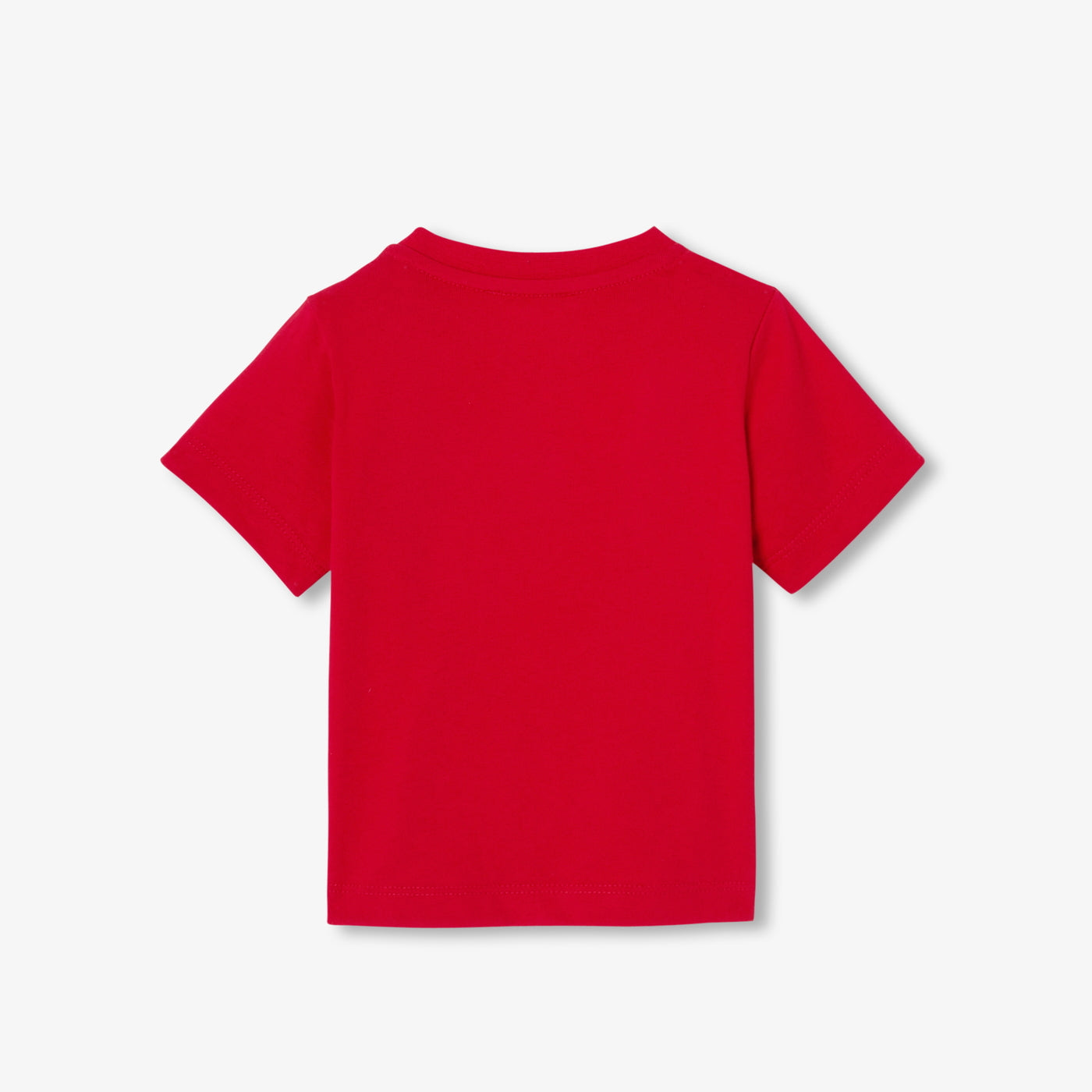 Baby boy short-sleeved cotton T-shirt - rouge brique