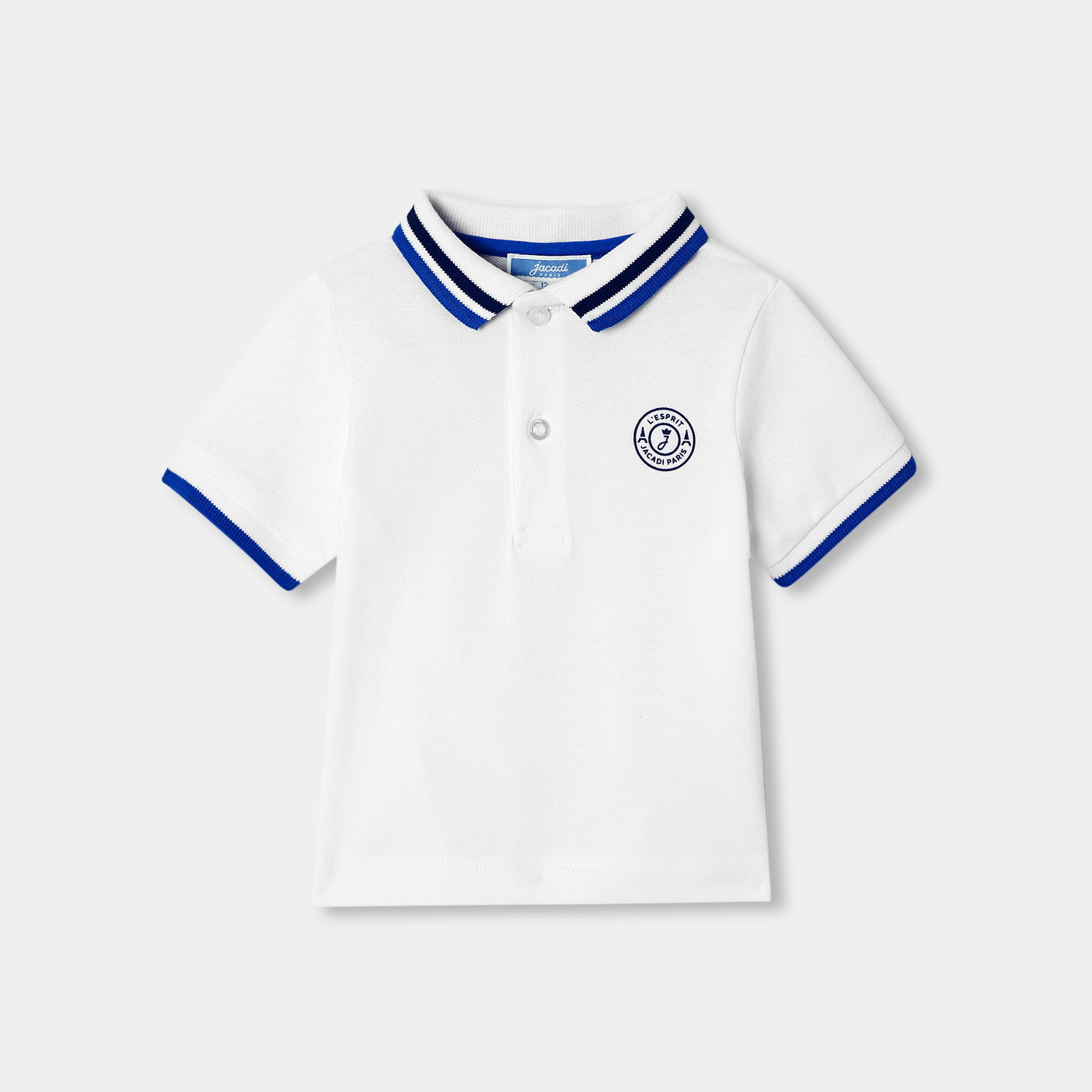 Baby boy short-sleeved polo shirt - blanc jacadi
