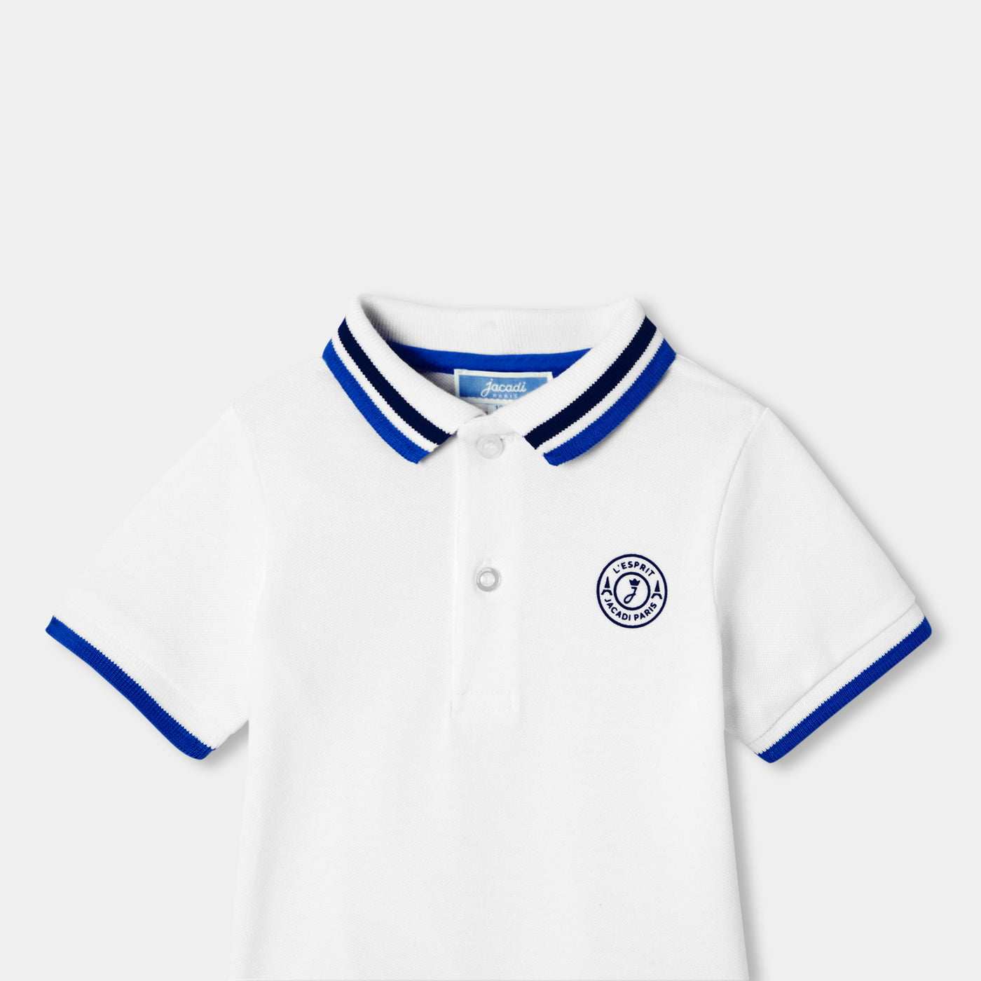 Baby boy short-sleeved polo shirt - blanc jacadi