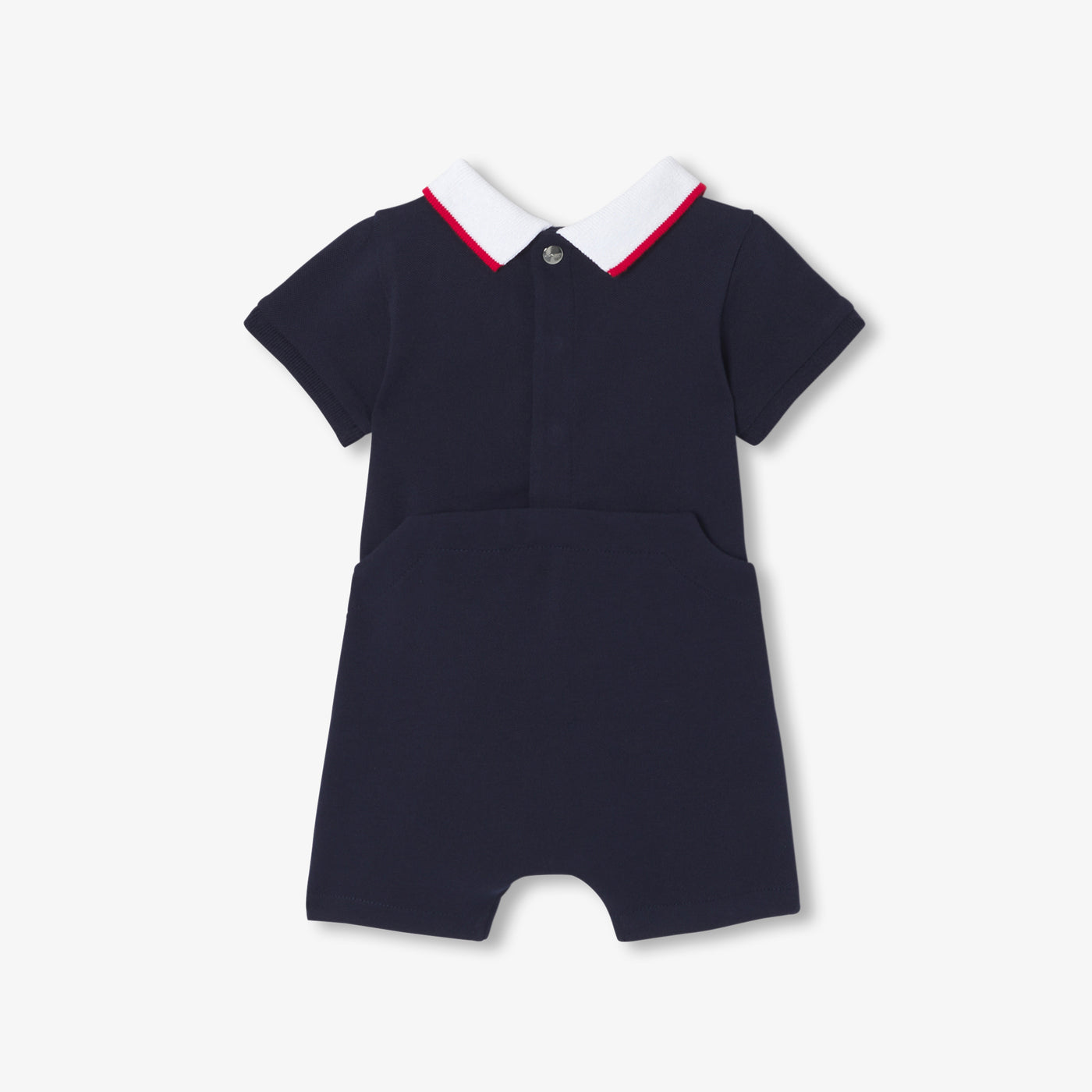 Baby boy polo jumpsuit - encre