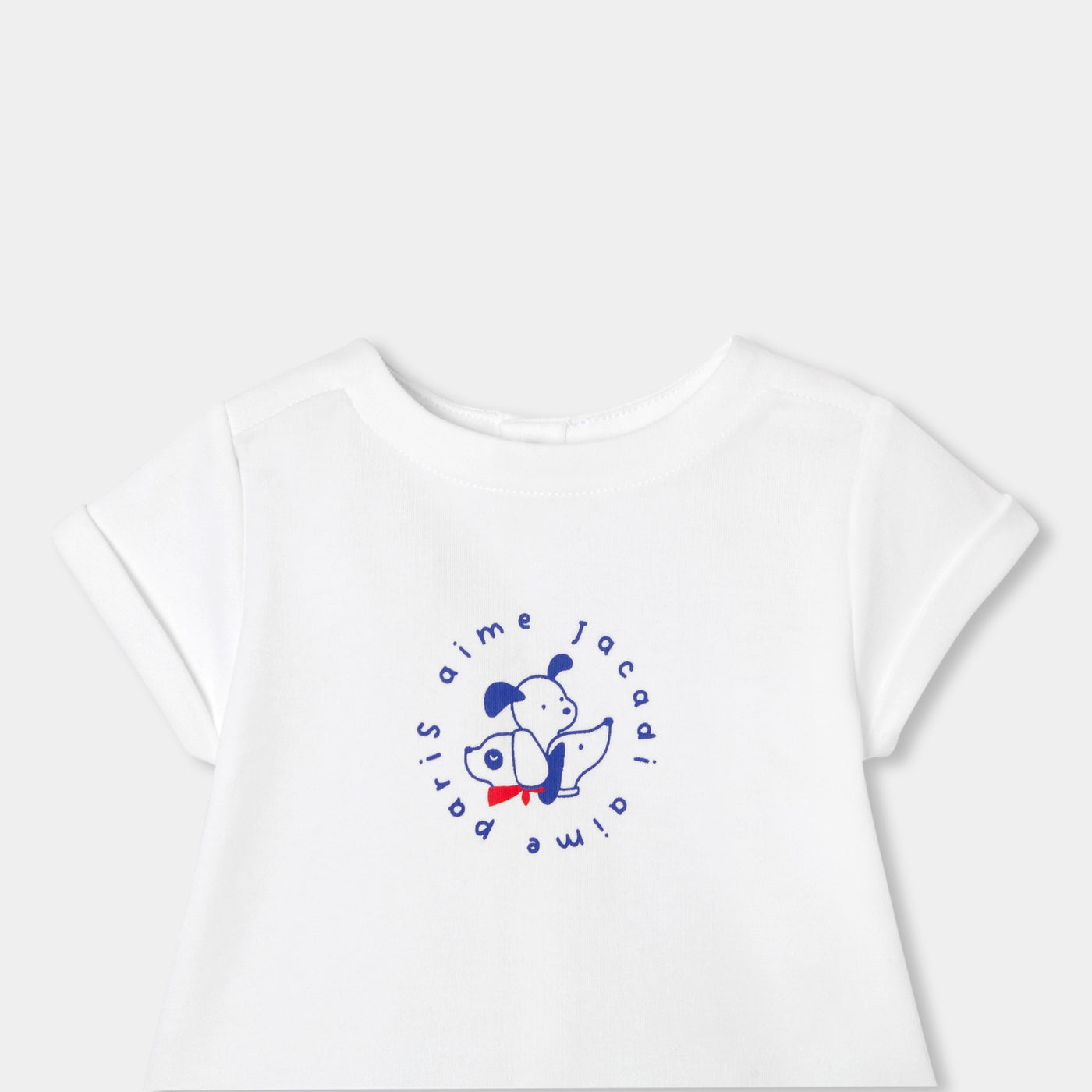 Baby cotton set - blanc/bleu