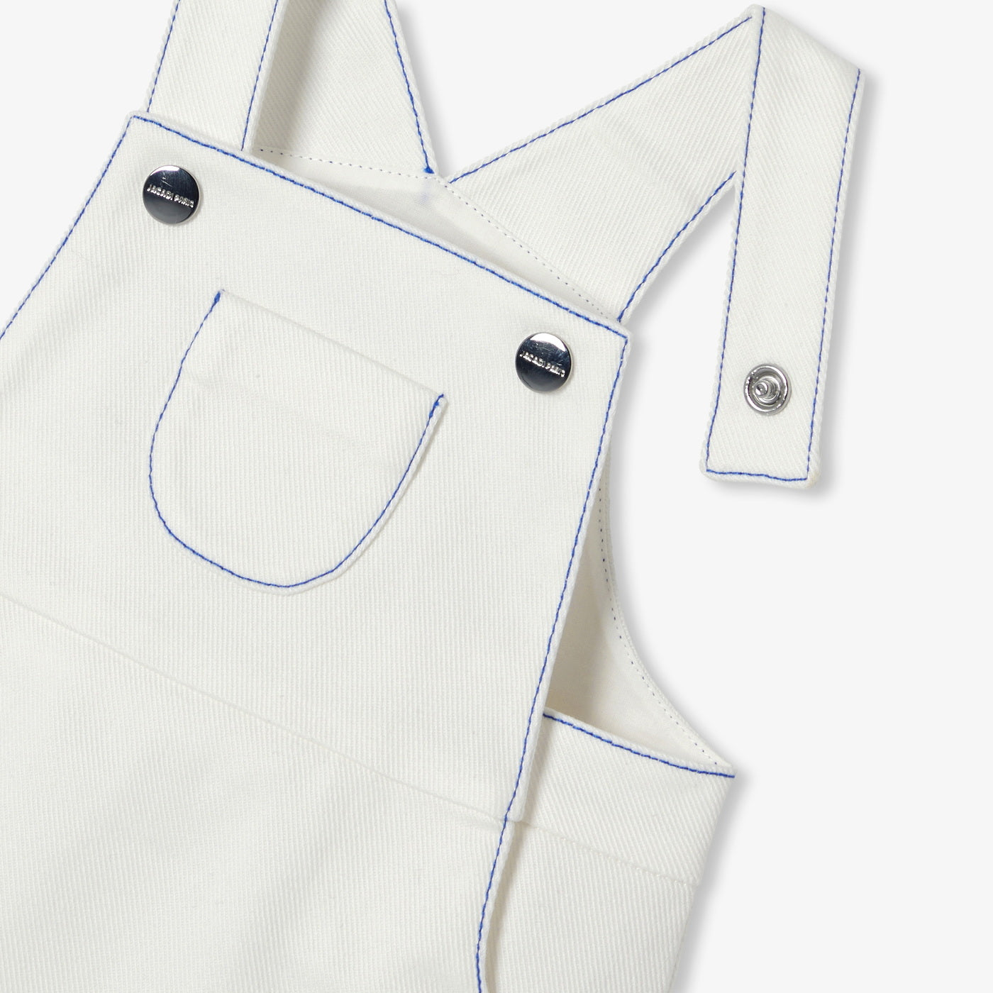 Baby soft denim dungarees - blanc doux jacadi