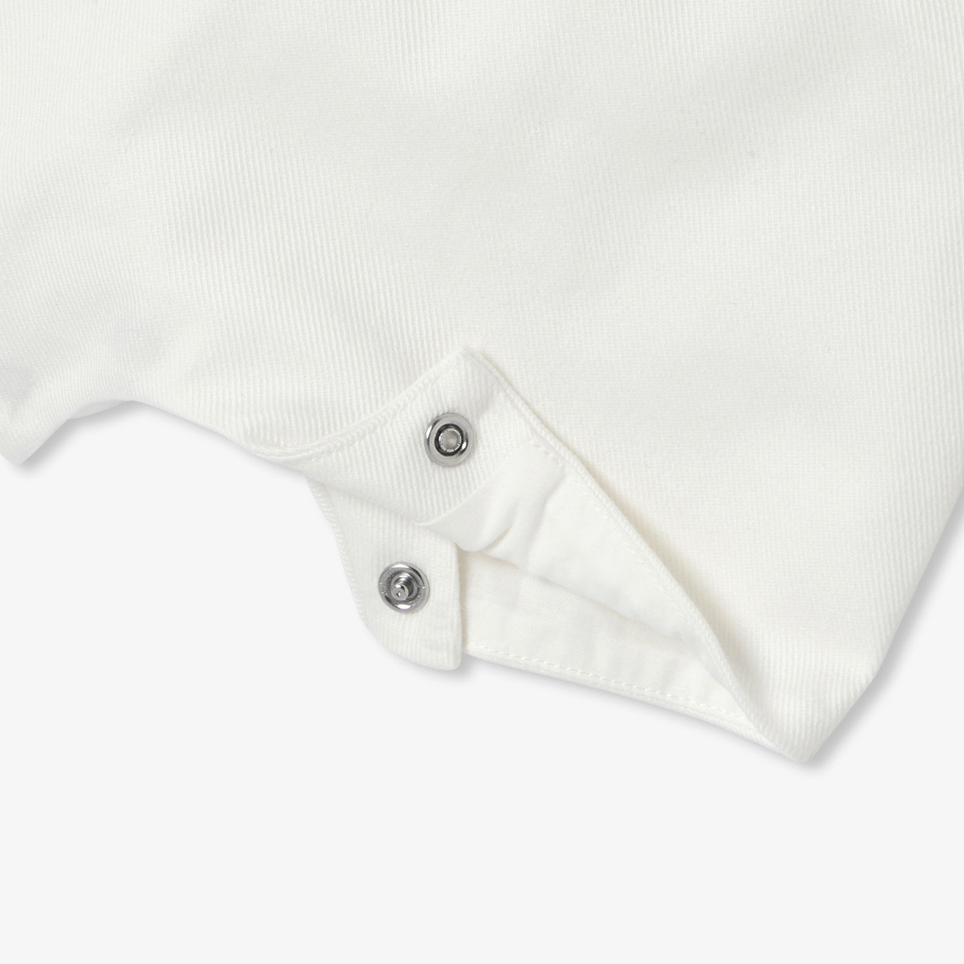 Baby soft denim dungarees - blanc doux jacadi