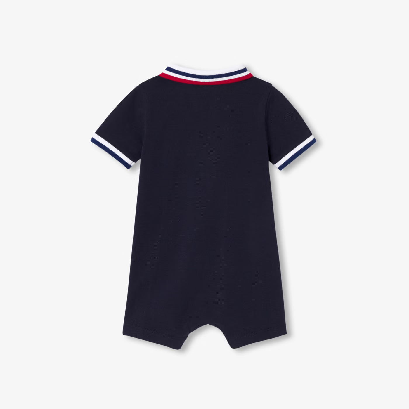 Baby boy polo shirt jumpsuit - encre
