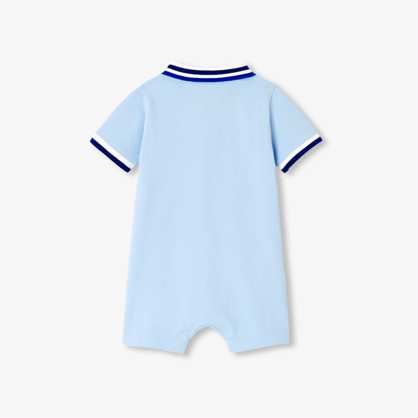 Baby boy polo shirt jumpsuit - bleu clair jacadi