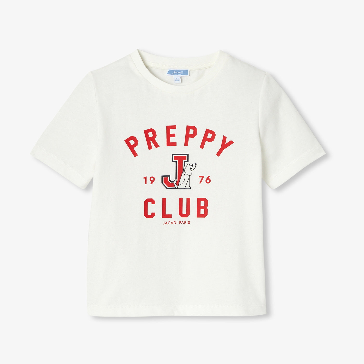 Child unisex cotton T-shirt - blanc doux jacadi