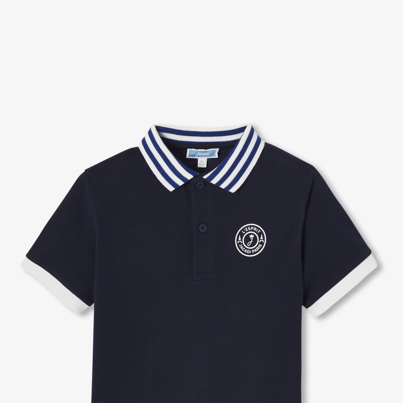 Boy cotton polo shirt - encre