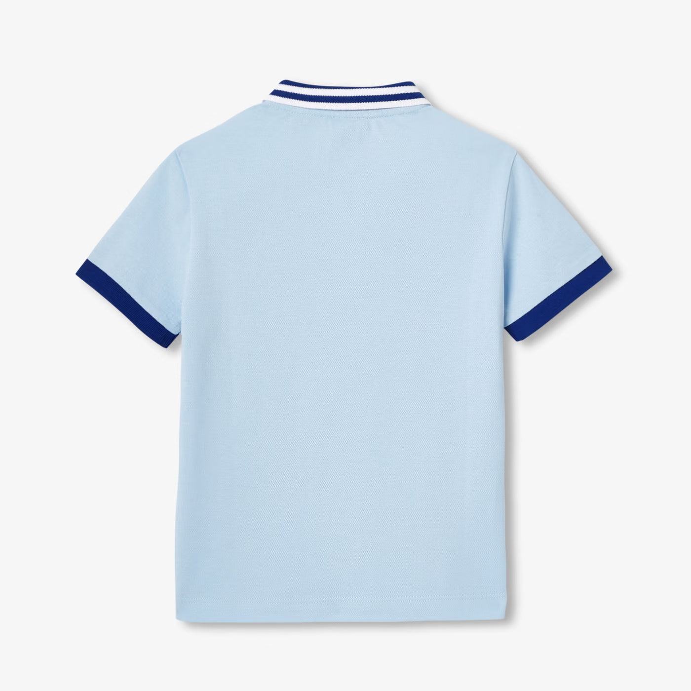 Boy cotton polo shirt - bleu clair jacadi