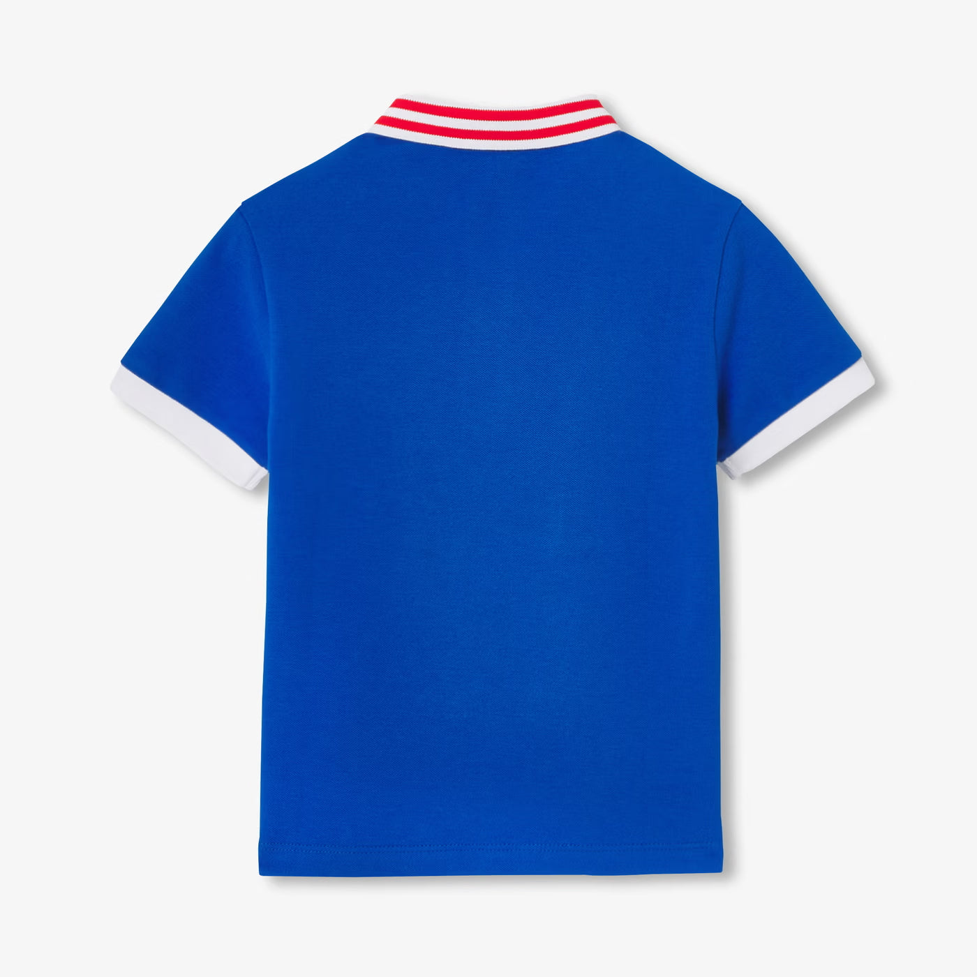 Boy cotton polo shirt - bleu roi