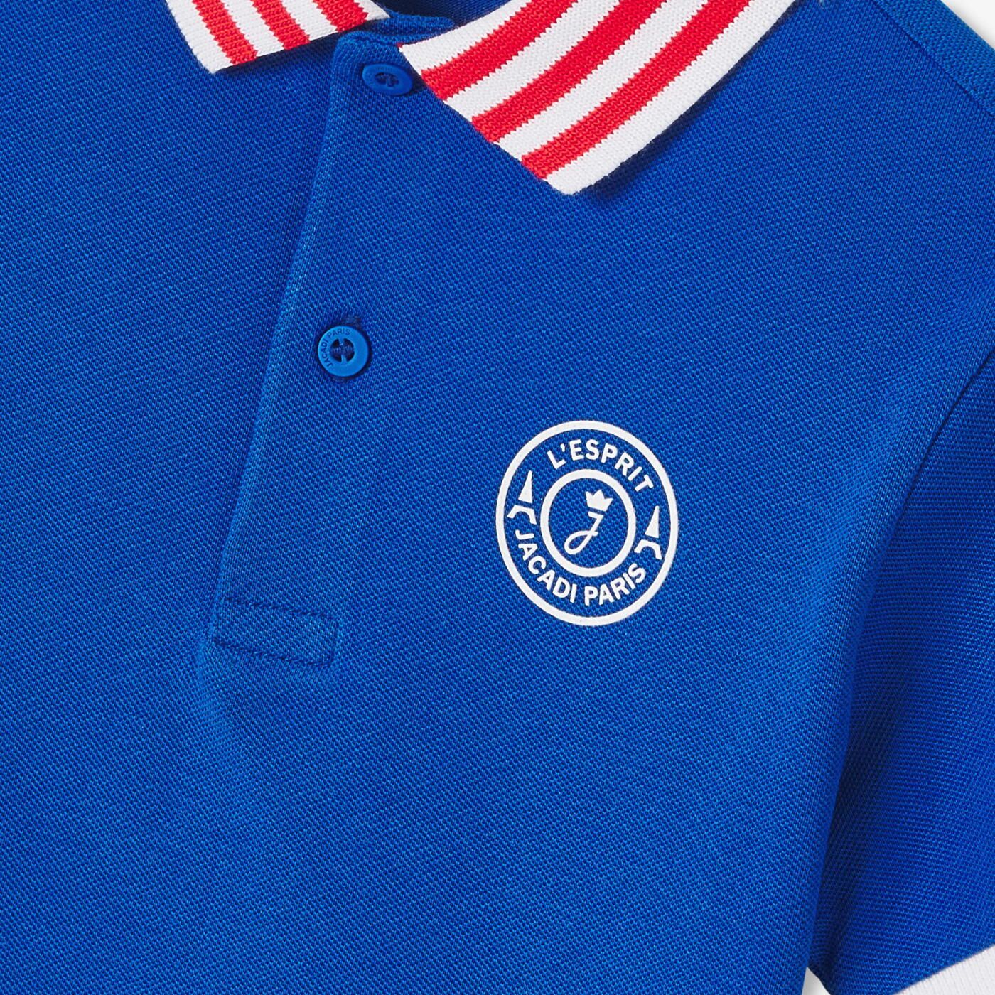Boy cotton polo shirt - bleu roi