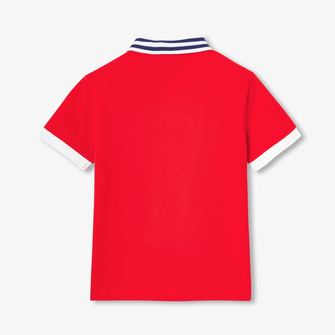 Boy cotton polo shirt - rouge vif