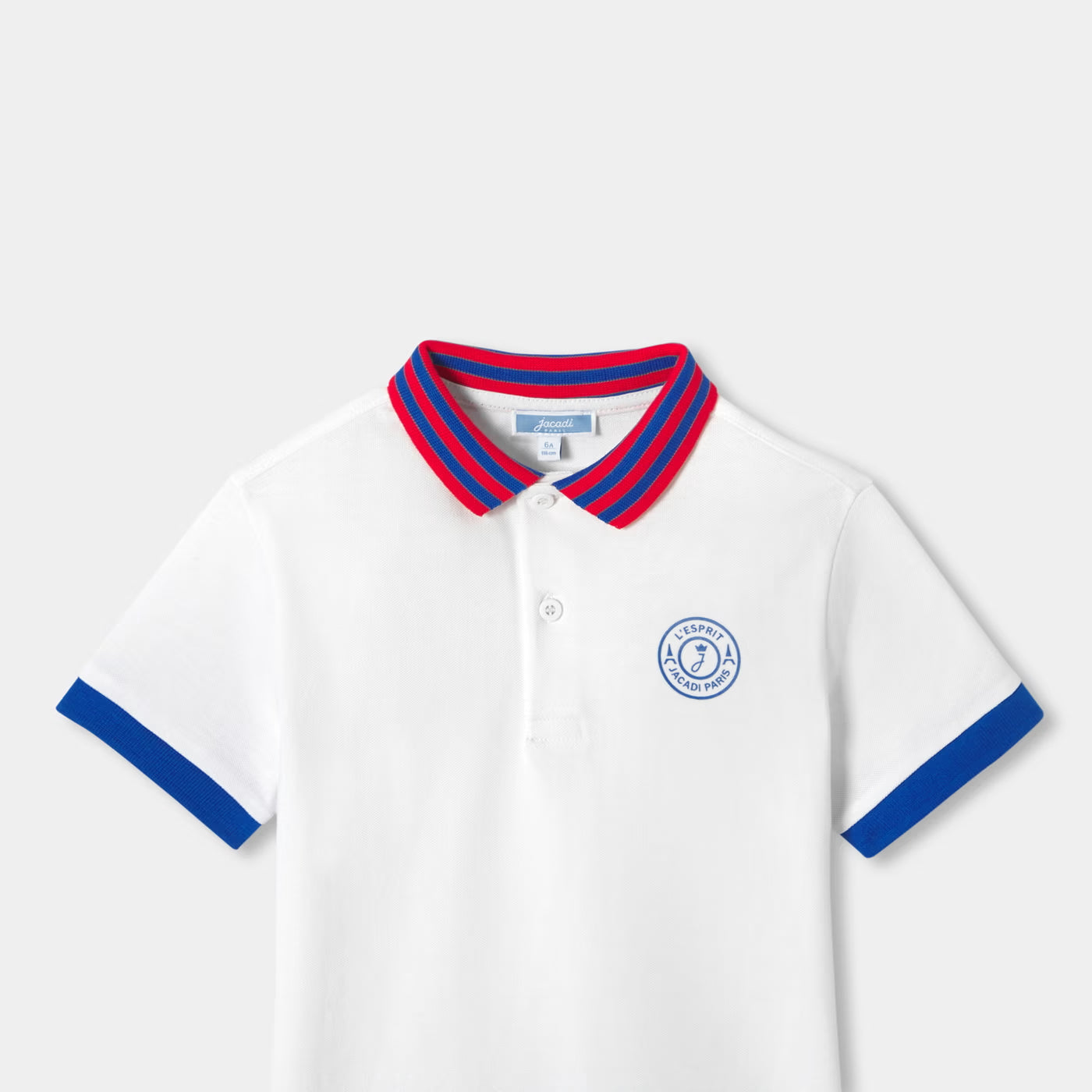 Boy cotton polo shirt - blanc jacadi