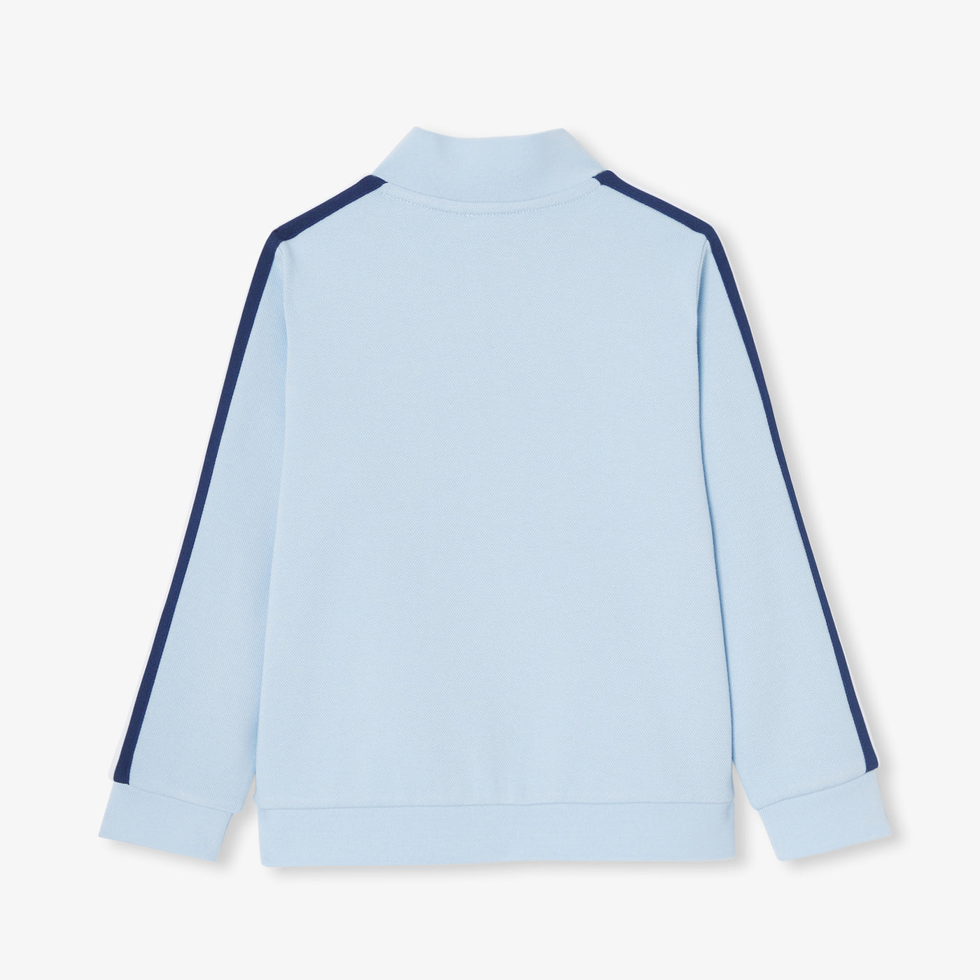 Boys' double-sided piqué zip-up sweatshirt - bleu clair jacadi