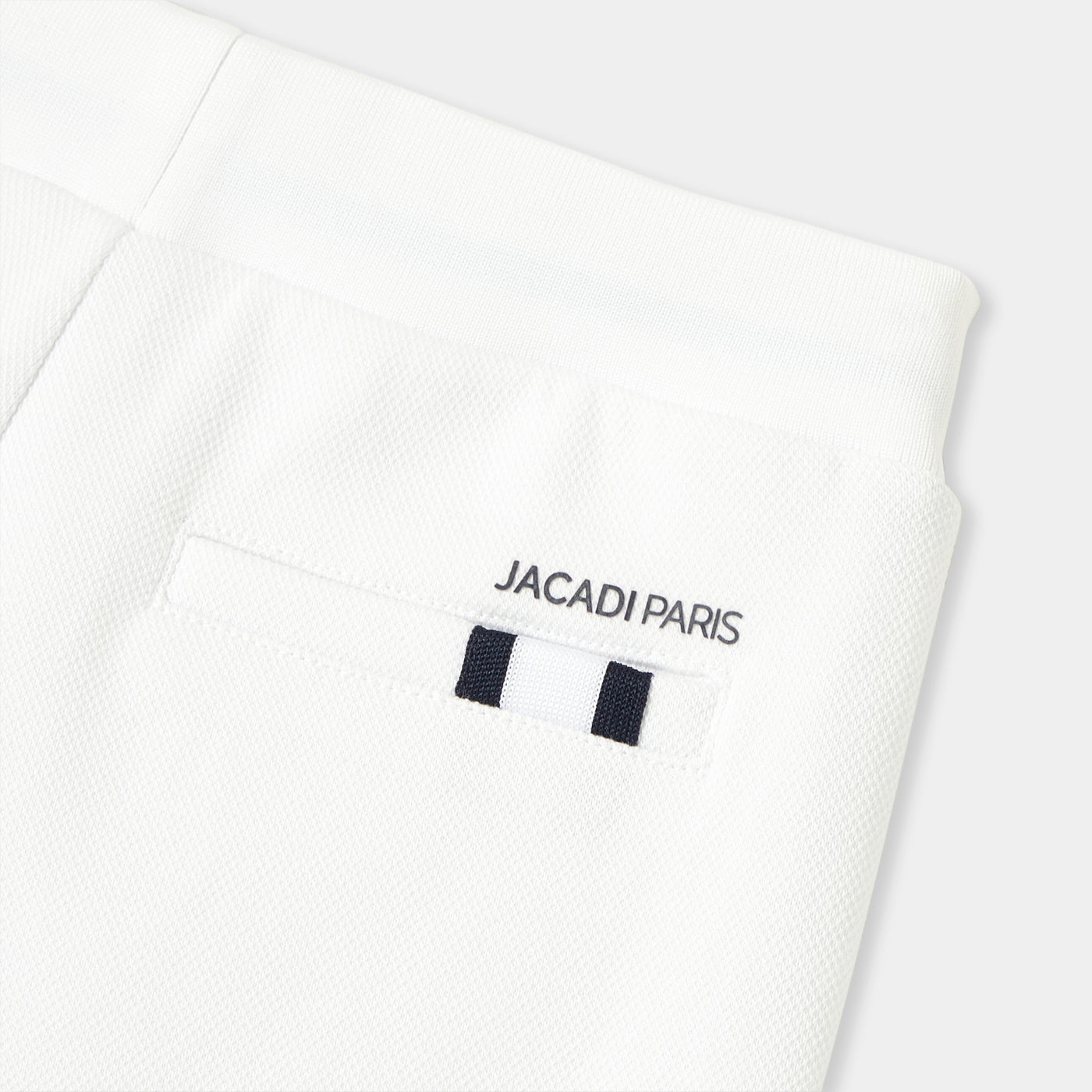 Boys' double-sided piqué fleece shorts - blanc jacadi