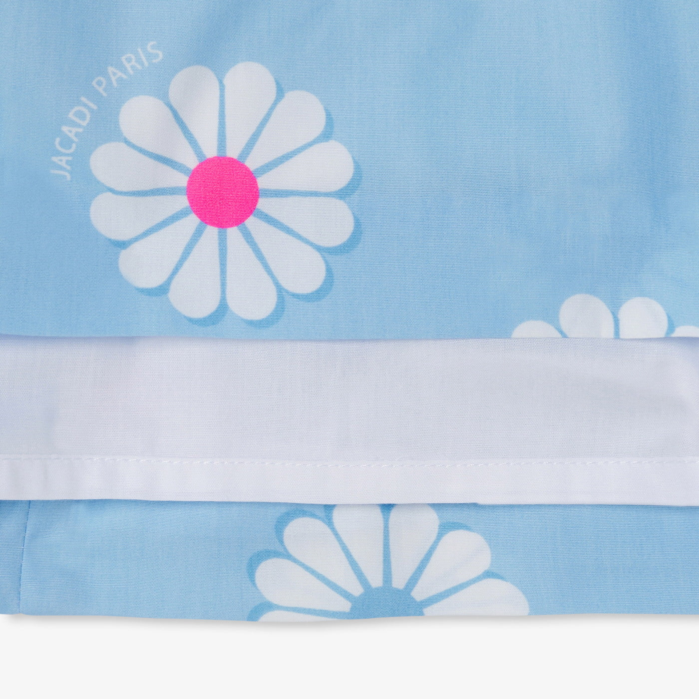 Girl poplin dress - bleu/multico