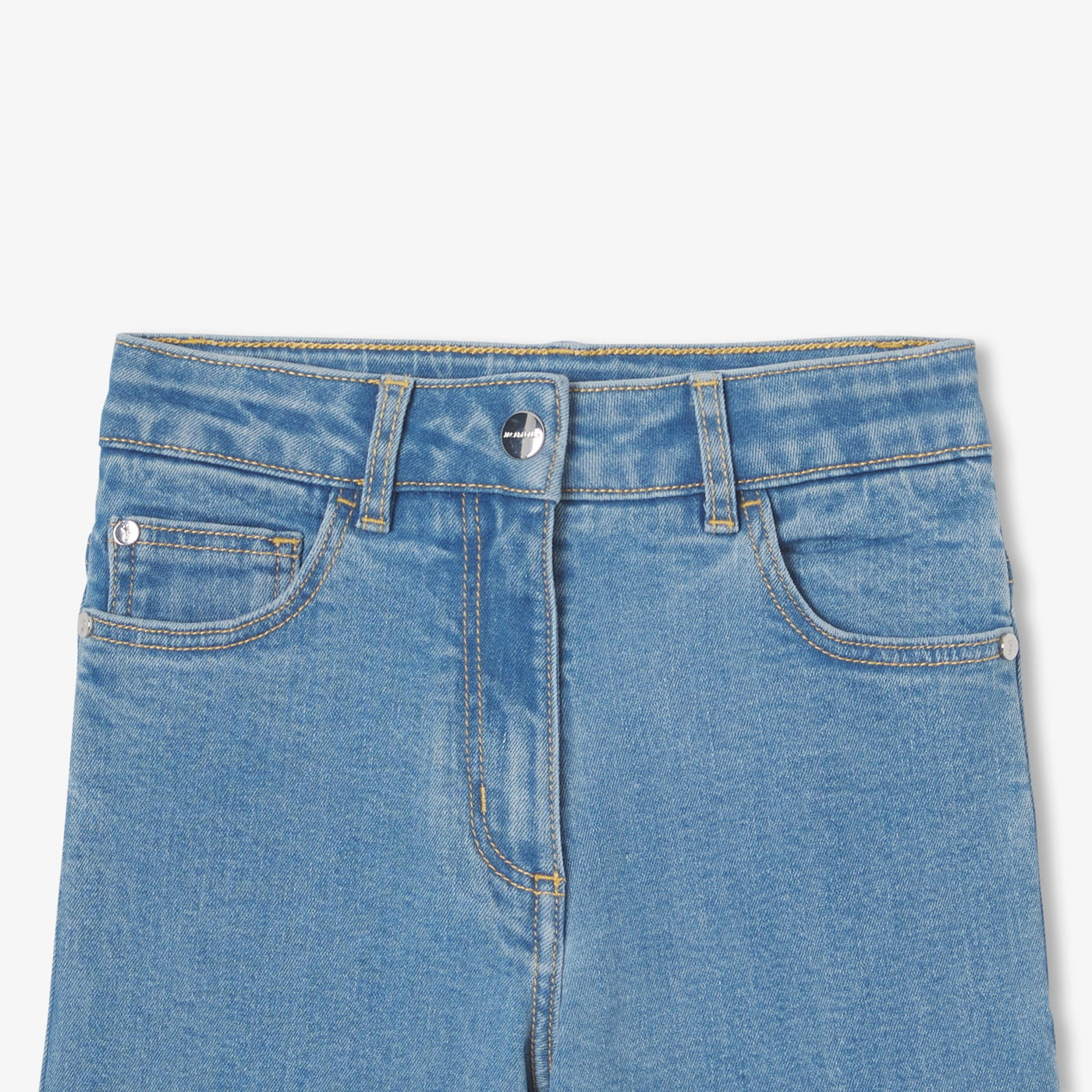 Girl wide-leg jeans - denim clair